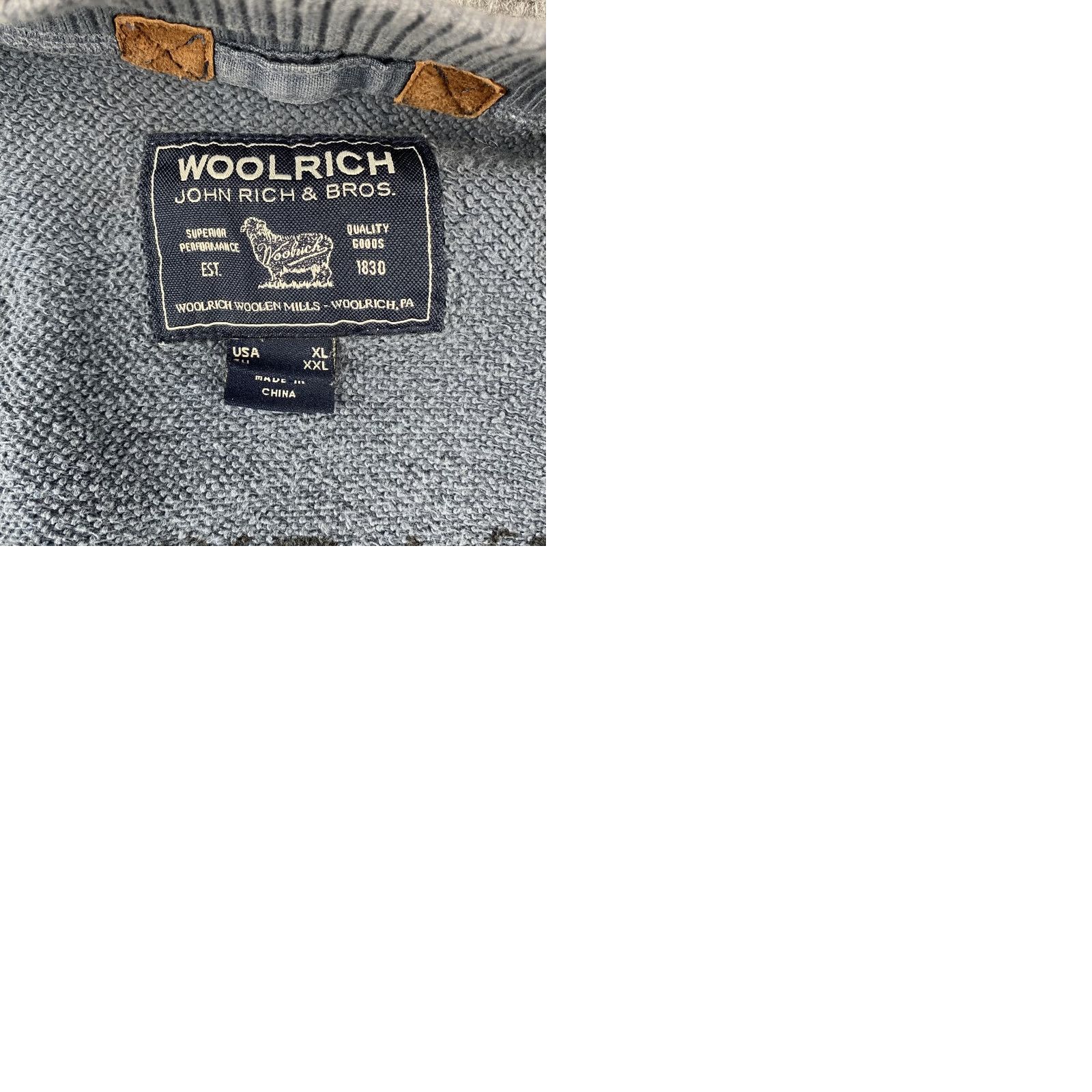 Vintage Woolrich Sweater Mens XL Blue Full Zip Cotton 811 Patch Casual Size US XL / EU 56 / 4 - 10 Thumbnail