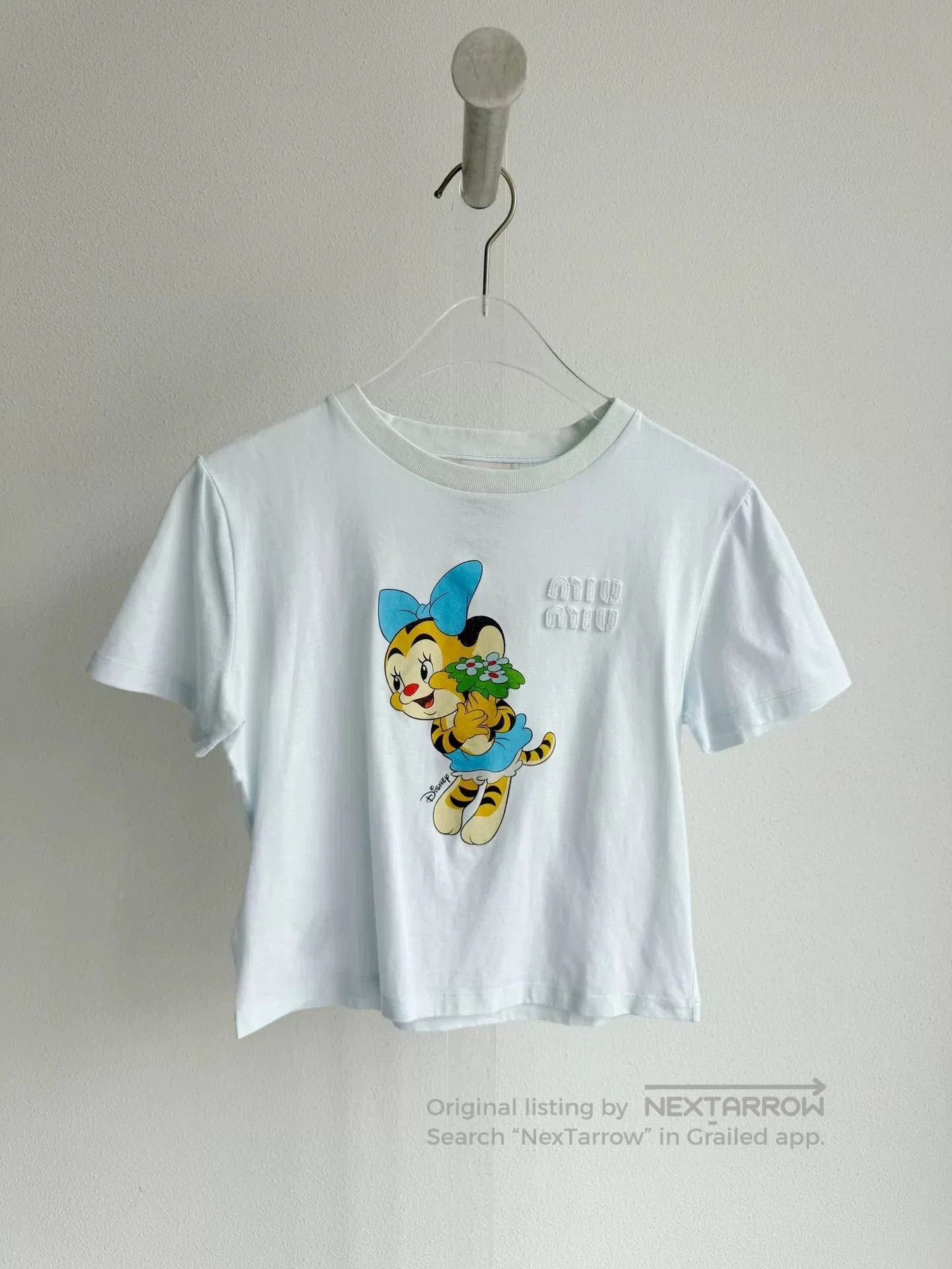 Miu Miu Miu Miu Disney Blue Short-Sleeve T-Shirt. Size M / US 6-8 / IT 42-44 - 2 Thumbnail