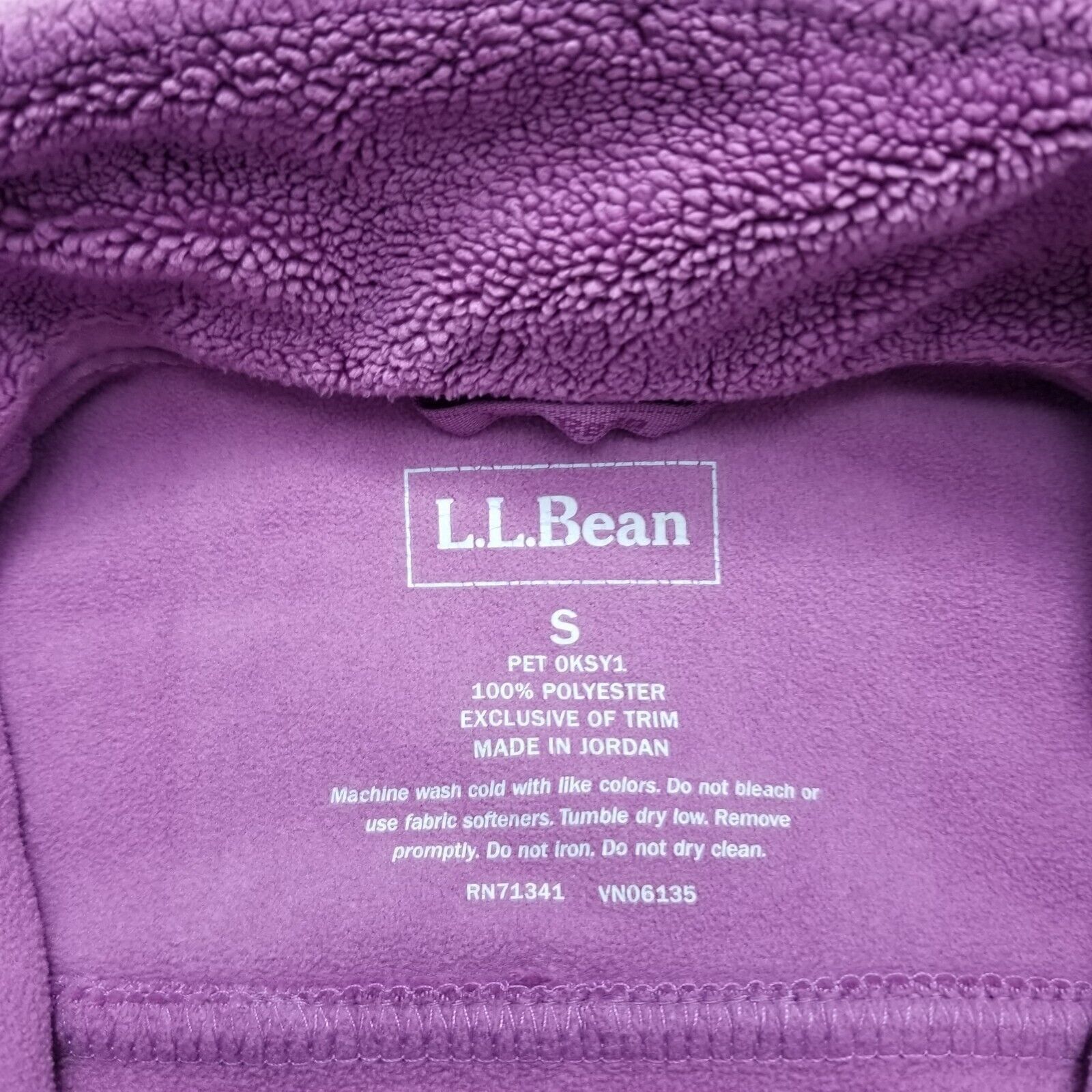L.L. Bean LL Bean Sherpa Jacket Womens S Pockets Zip Casual Mock Neck Size S / US 4 / IT 40 - 11 Thumbnail