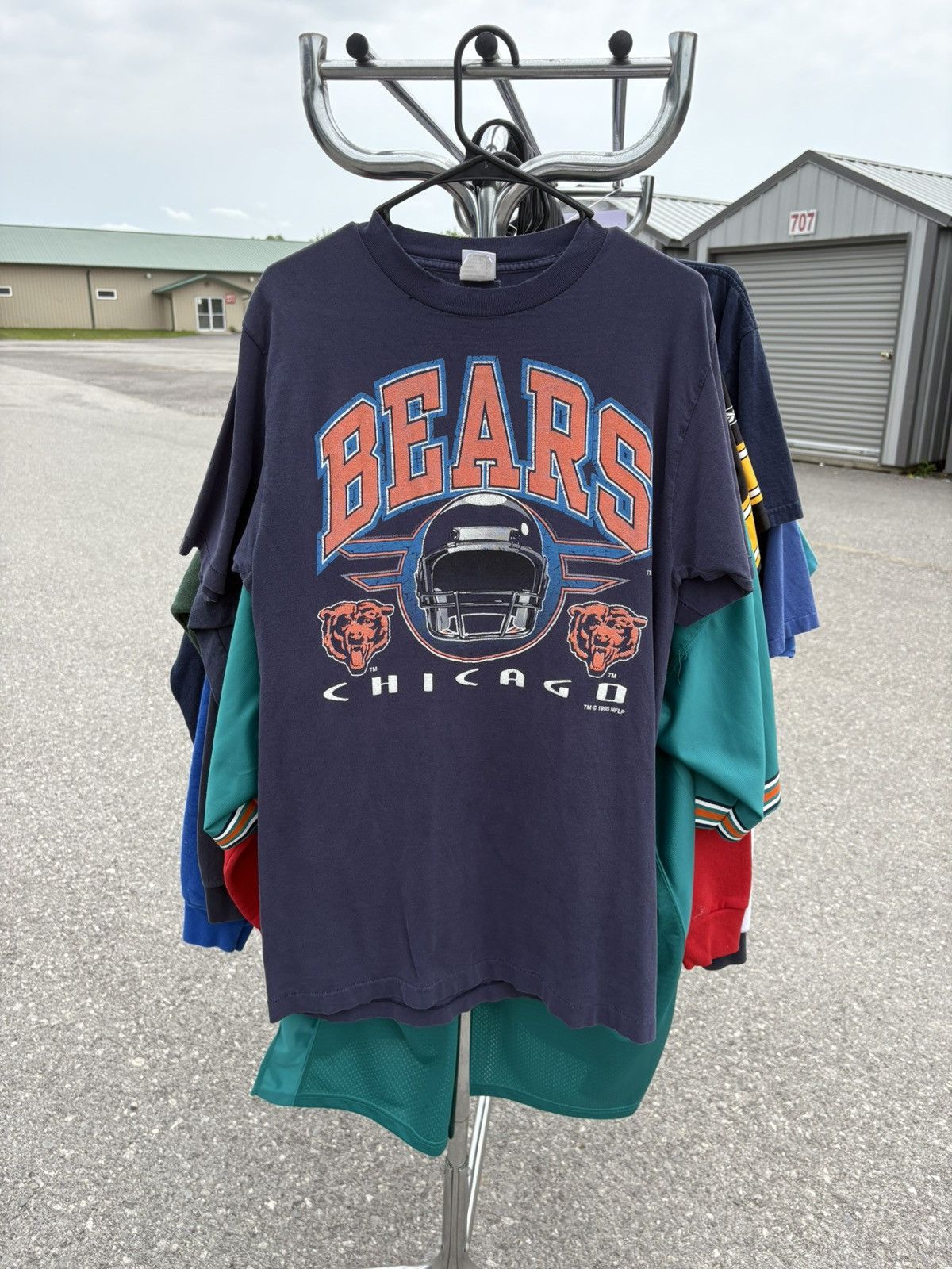 Logo 7 × Vintage 1995 Chicago Bears logo 7 T-Shirt Size US L / EU 52-54 / 3 - 2 Thumbnail