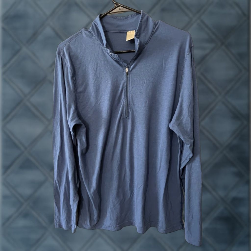 Vintage VINTAGE LL Bean Shirt Men M Blue 1/4 Zip Pullover Long Sleeve Casual Baseline Polyester Blend Neckt High Neck Mens Regular 90s/2000s Theme? Size US M / EU 48-50 / 2 - 1 Thumbnail