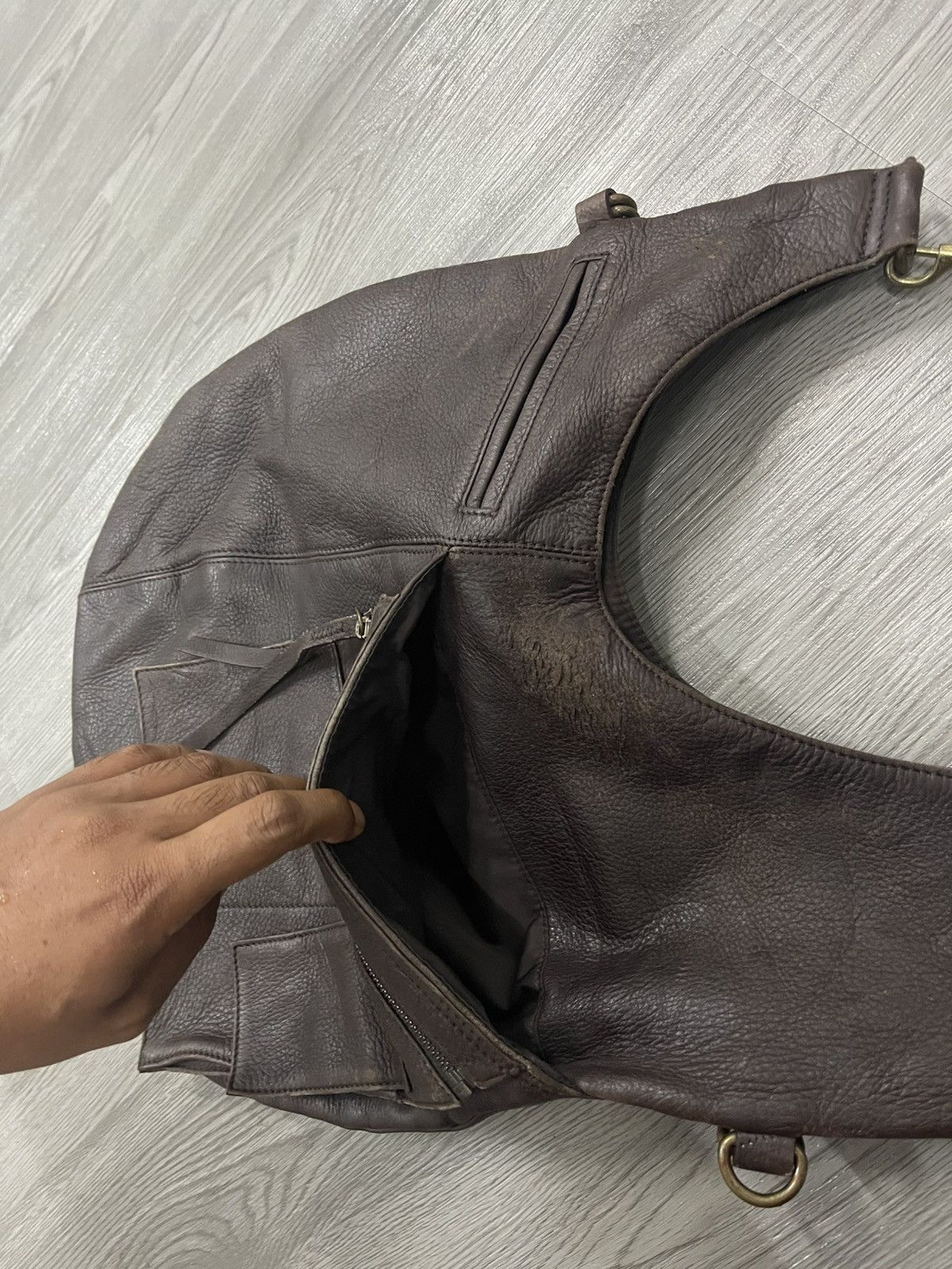 Genuine Leather Hiroko Moon Crossbody Leather Bag Size ONE SIZE - 6 Thumbnail