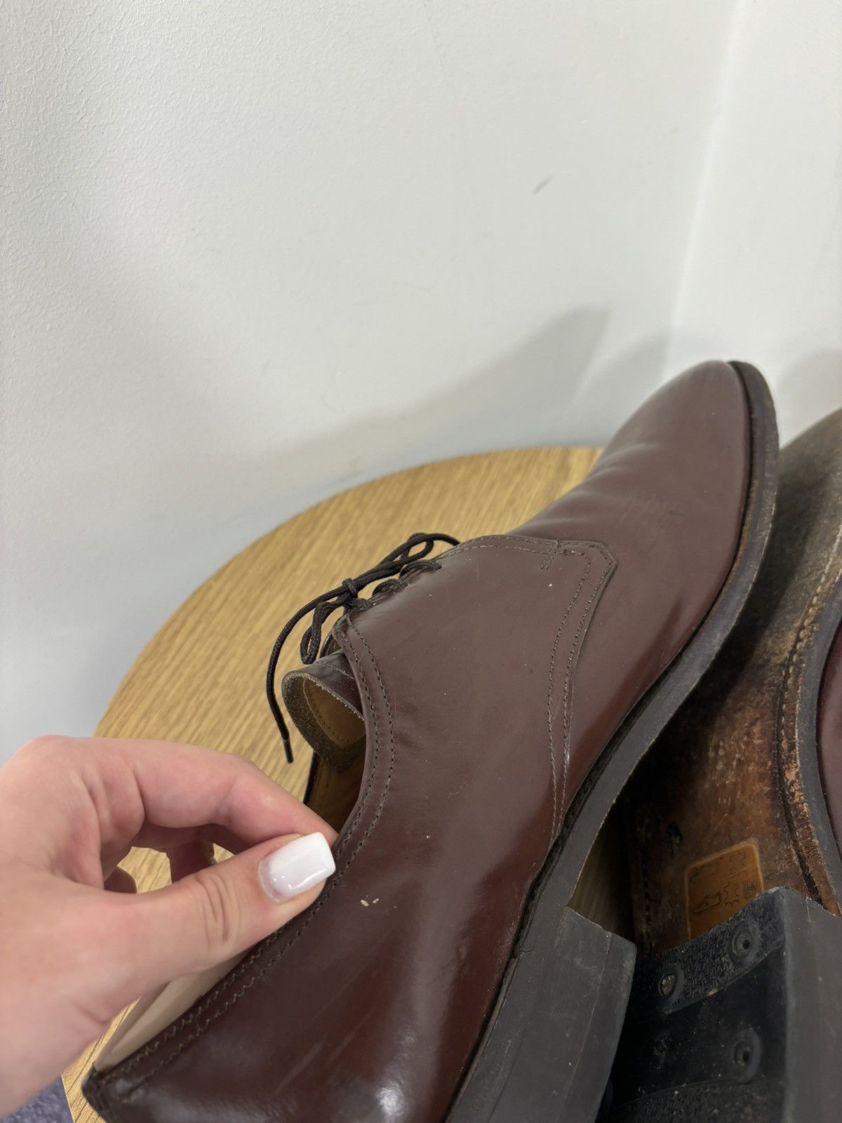 Shipton & Heneage Shipton & Heneage Men’s Dark Burgundy Leather Dress Shoes Size US 12 / EU 45 - 15 Thumbnail