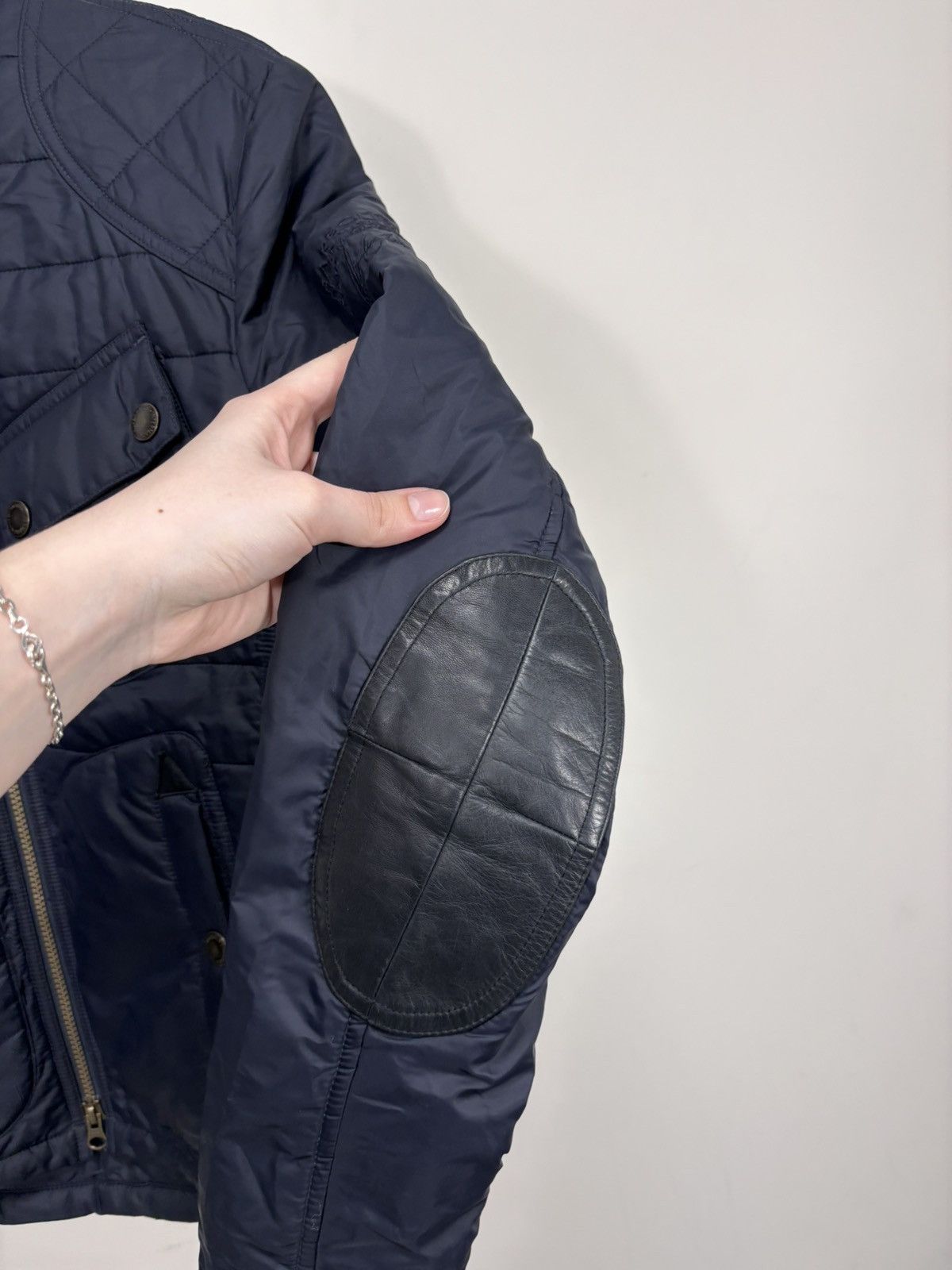 Barbour Barbour Steve McQueen Men’s Navy Blue Quilted Jacket Size US S / EU 44-46 / 1 - 13 Thumbnail