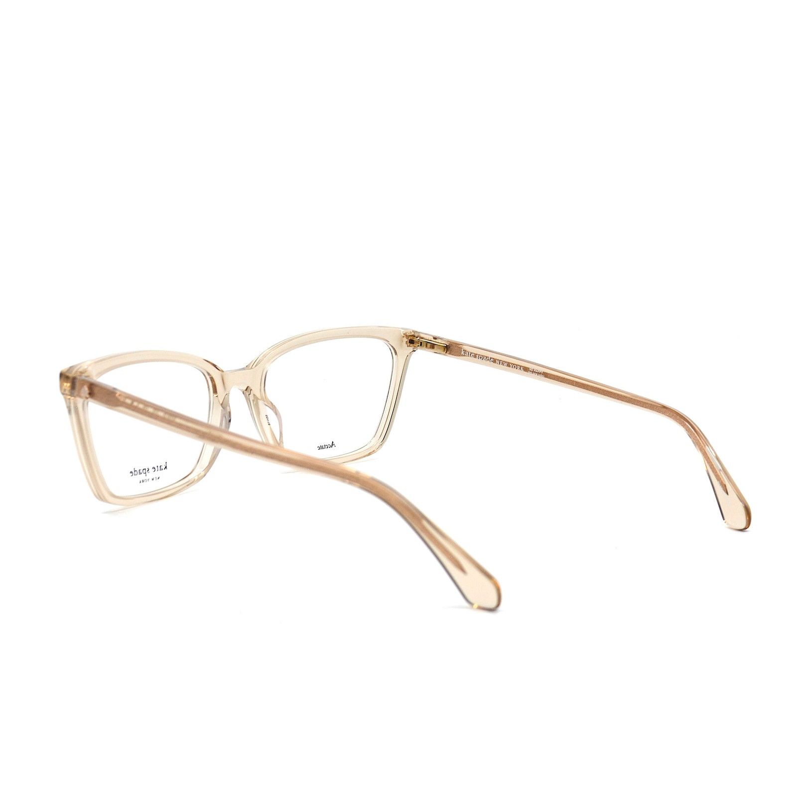 Kate Spade NEW KATE SPADE WANDA 10A TRANSPARENT PEACH EYEGLASSES FRAME Size ONE SIZE - 7 Thumbnail