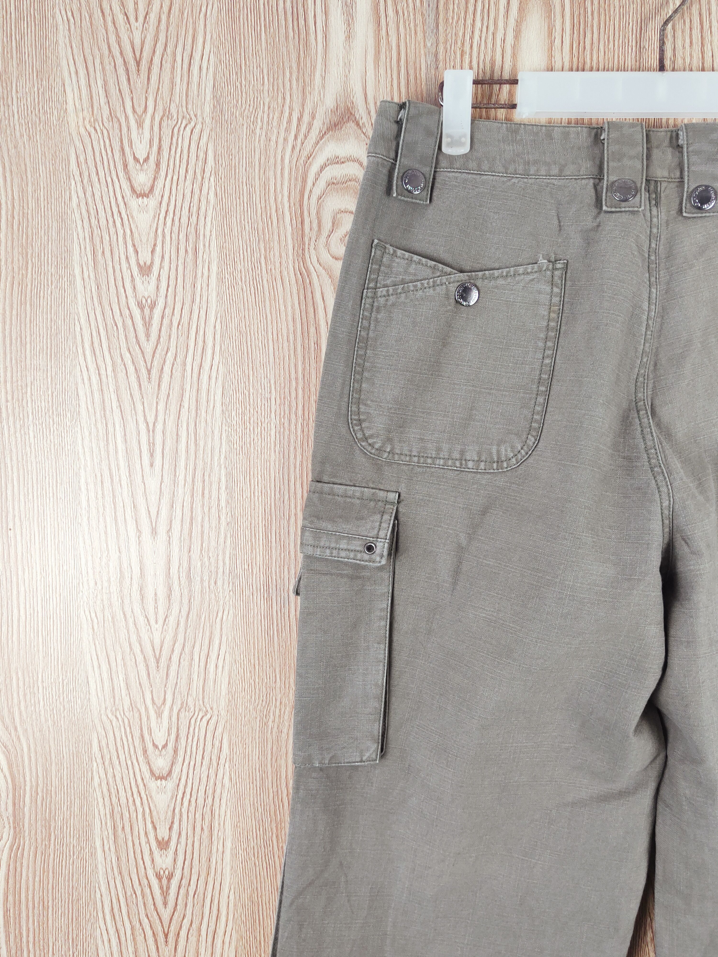 Japanese Brand Countdown Olive utility punk Multipocket Cargo Pants #W074 Size US 31 - 8 Thumbnail