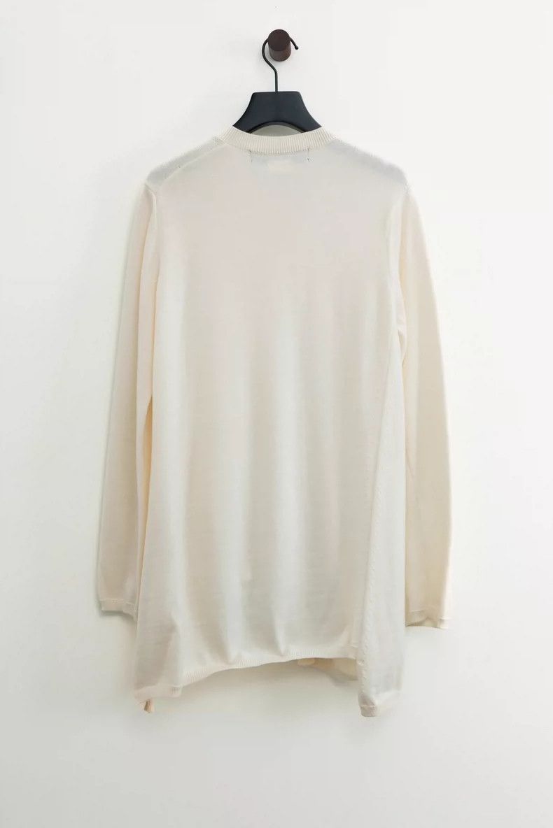 Comme des Garcons Comme des Garcons Off-white twisted asymmetric sewing swea Size S / US 4 / IT 40 - 3 Thumbnail