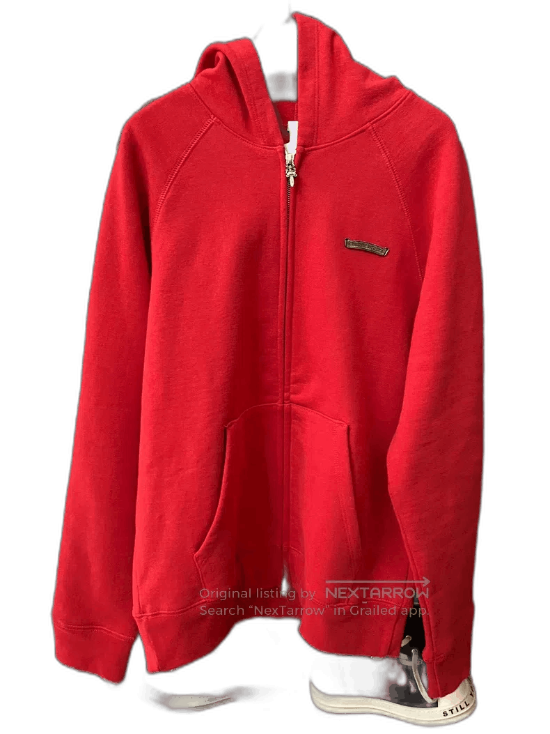 Chrome Hearts Chrome Hearts Red Zip-Up Hoodie Jacket. Size US S / EU 44-46 / 1 - 1 Thumbnail