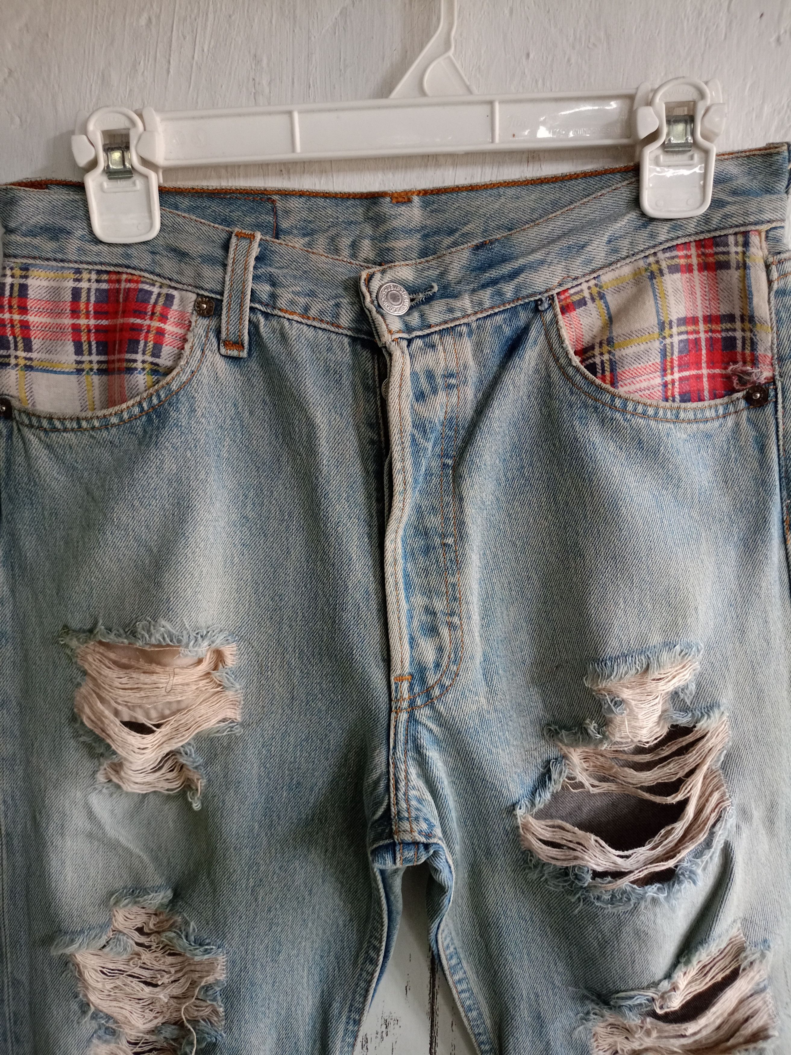 Levi's Vintage Clothing Vintage Levi's 501 distressed Custom Denim Pants Size US 29 - 2 Thumbnail