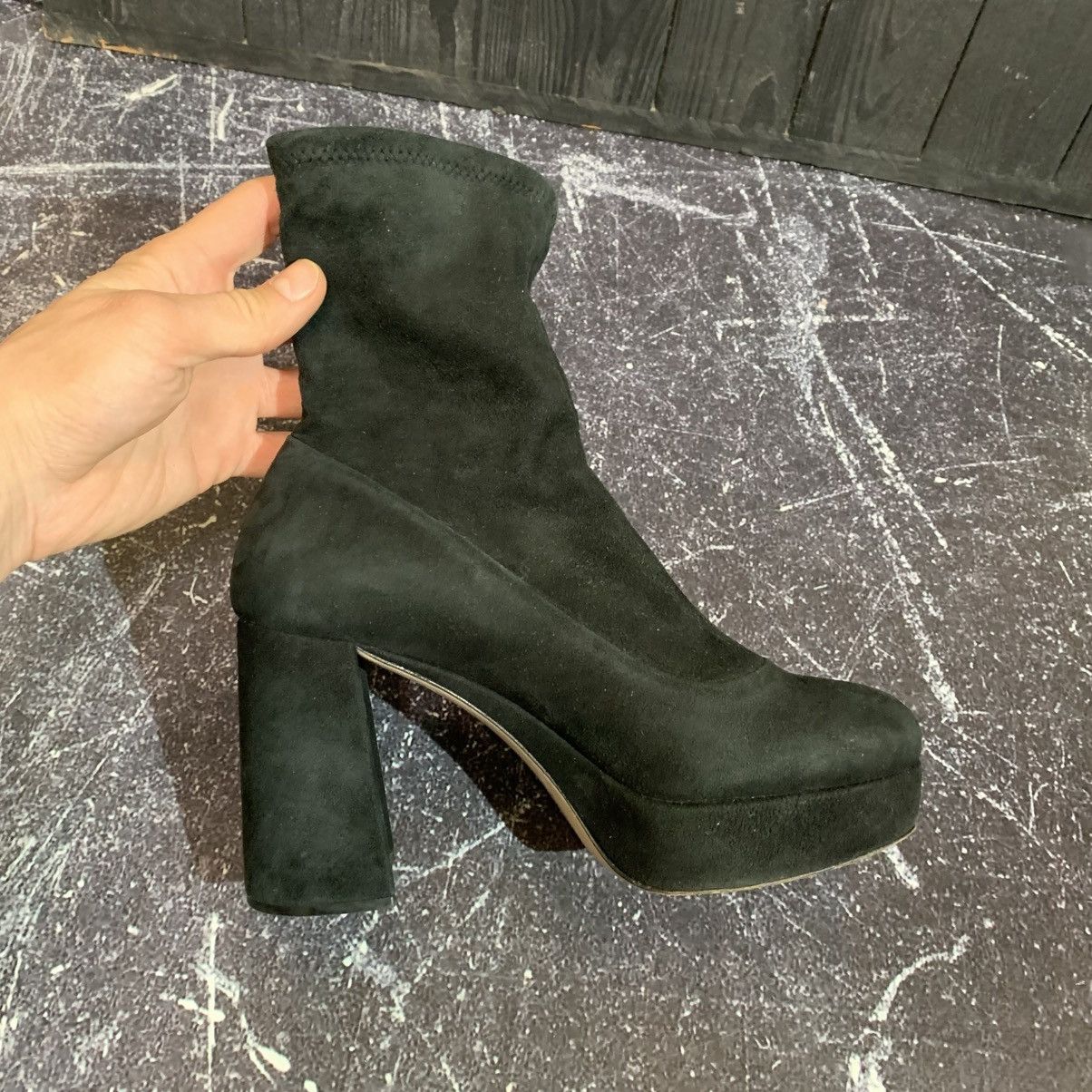 Miu Miu Miu Miu Women’s Black Suede Heels Size 39 Size US 9 / IT 39 - 9 Thumbnail