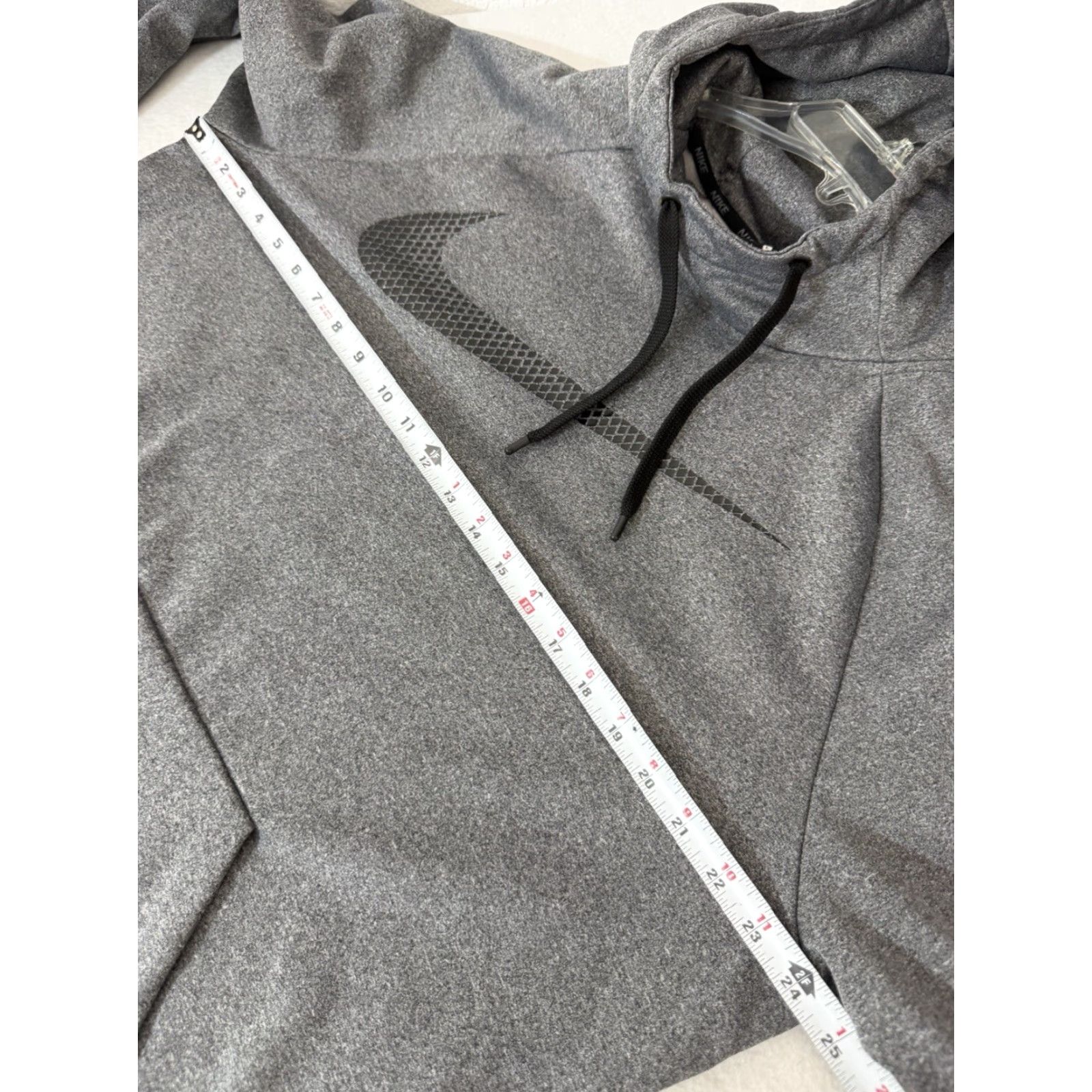 Nike Nike Dri Fit Cowl Neck Gray Swoosh Logo Mens Hoodie Hooded Sweatshirt Sz L Size US L / EU 52-54 / 3 - 3 Thumbnail