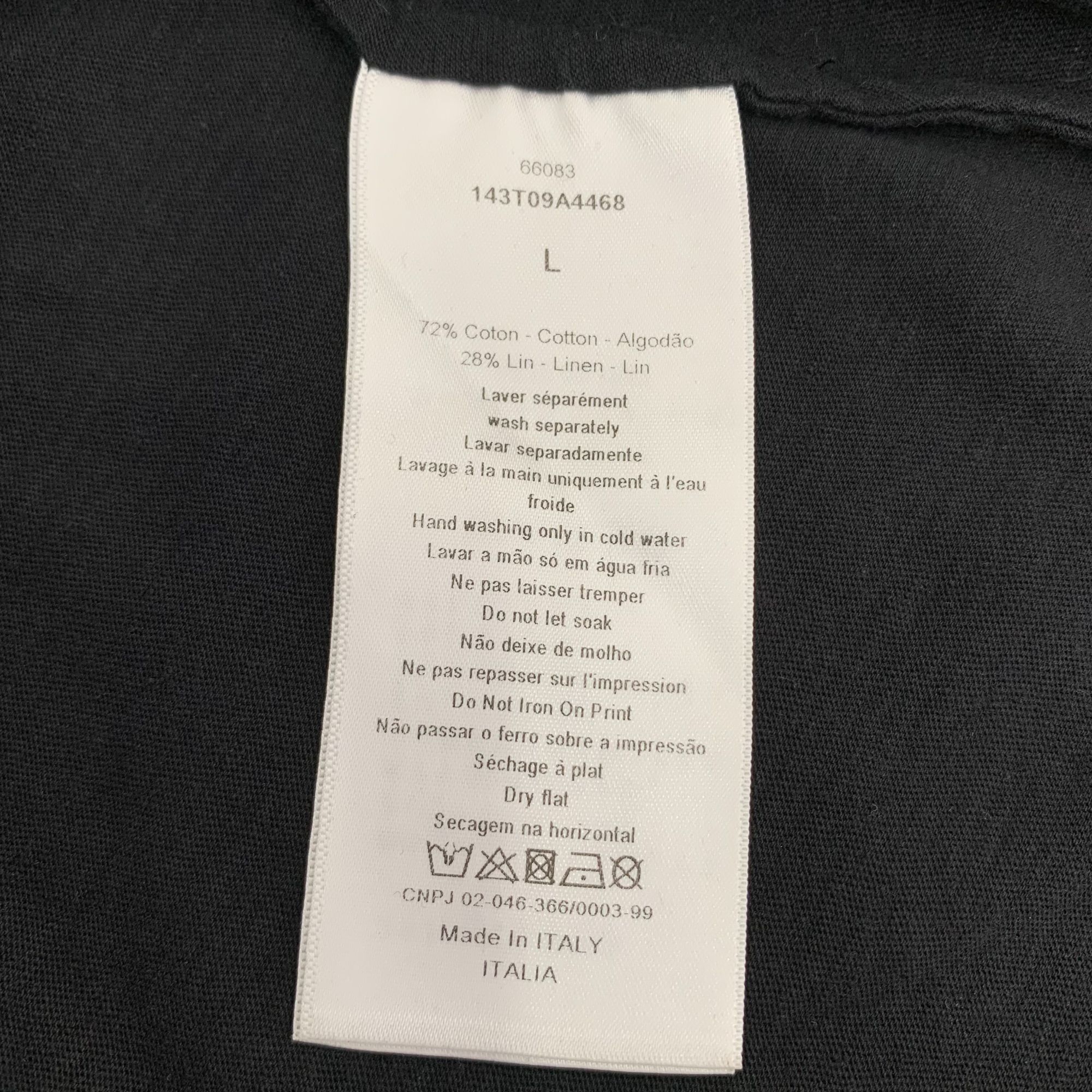 Dior Christian Dior "Dior Spatiale" Black Graphic T-Shirt Size US L / EU 52-54 / 3 - 6 Thumbnail