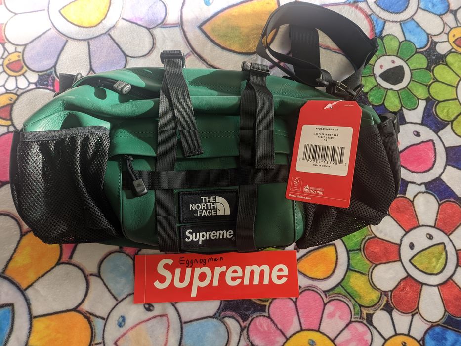 Supreme Supreme X TNF Leather Waist Bag | Grailed