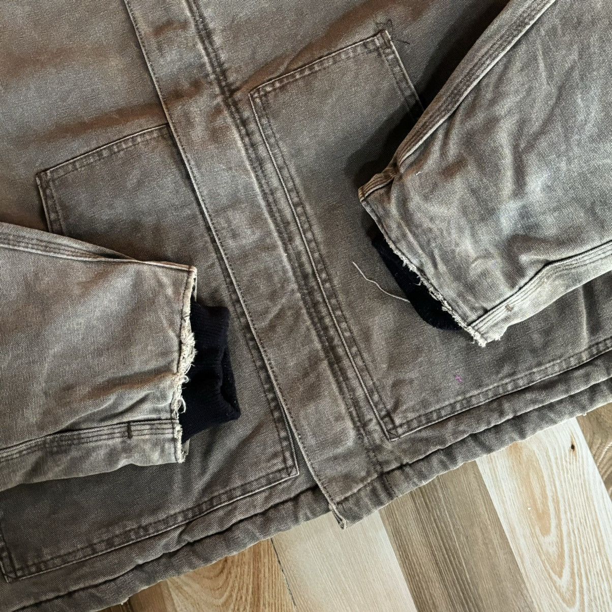 Carhartt Rare💥Vintage 00s Faded Carhartt Arctic Jacket J22 CHT Size US L / EU 52-54 / 3 - 5 Thumbnail