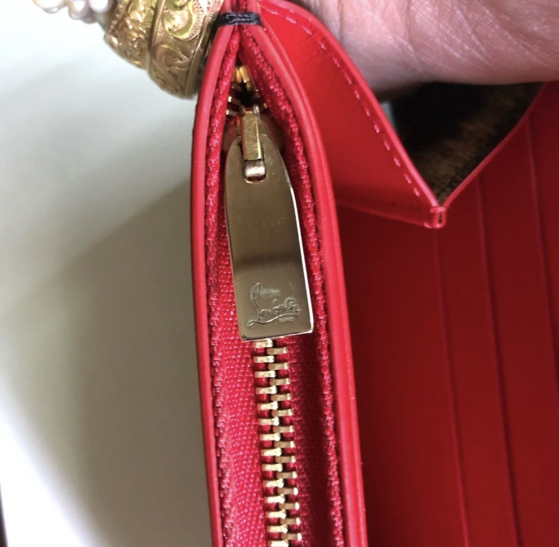 Christian Louboutin Macaron Leopard Panettone Studded Wallet Wristlet Clutch Size ONE SIZE - 10 Thumbnail