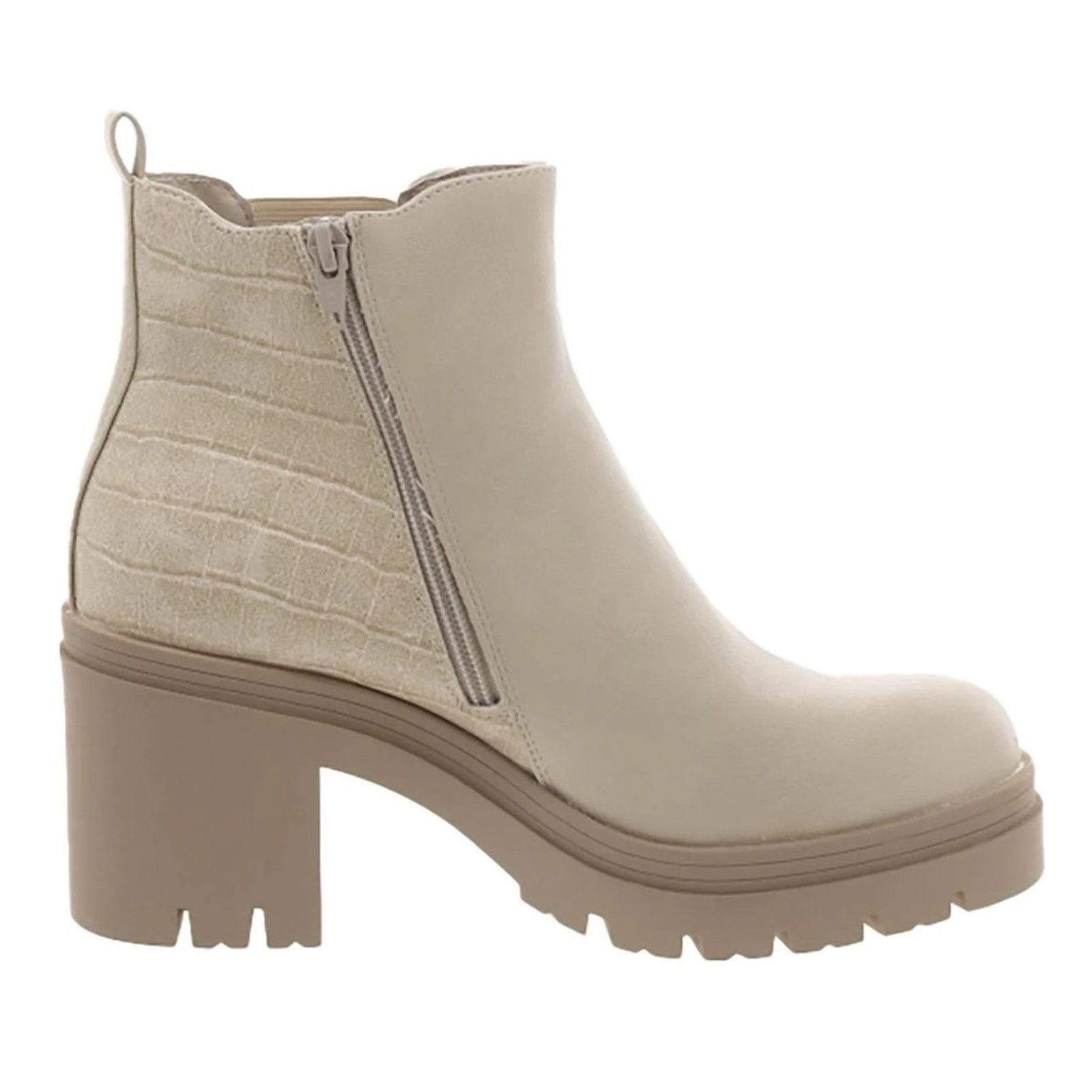 The Unbranded Brand Sun+Stone Women Faux Leather Block Heel Ankle Boots US 6 Size US 6 / IT 36 - 3 Thumbnail