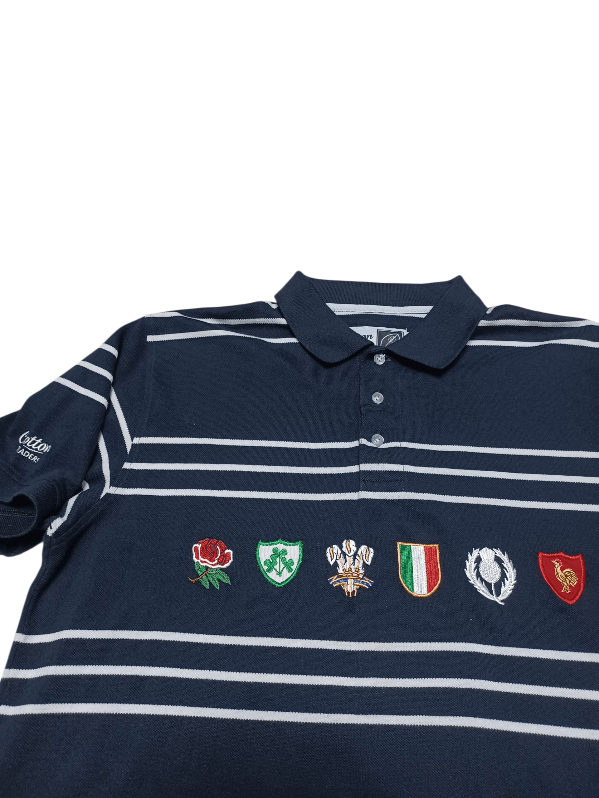 Cotton Traders COTTON TRADERS VINTAGE RUGBY SIX NATIONS POLO SHIRT Size US XL / EU 56 / 4 - 2 Thumbnail