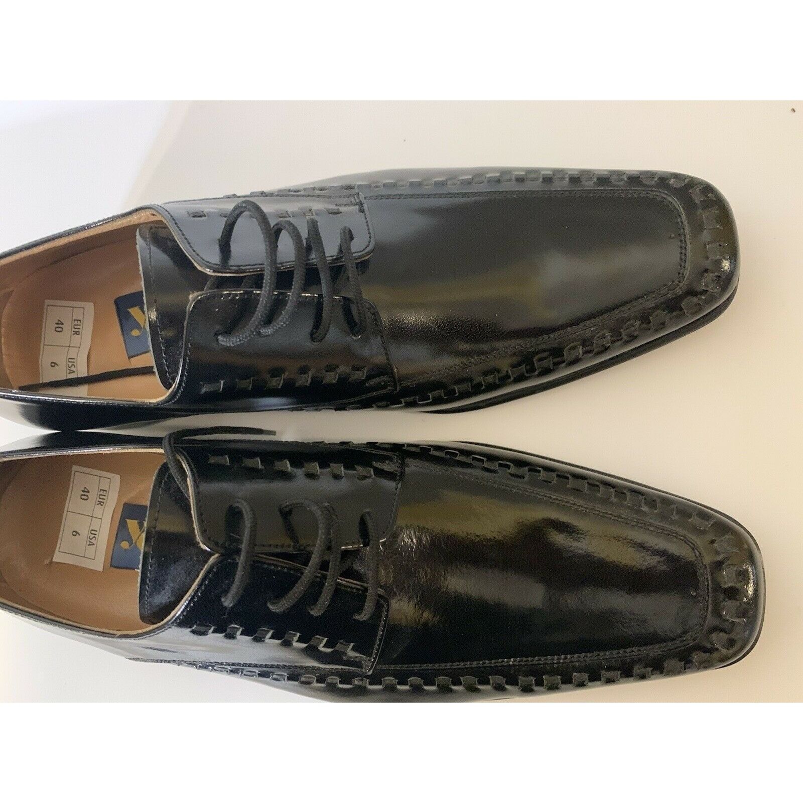 Other Yensa Men’s Sz 10 Dress Shoes Black LACE UP OXFORDS Size US 10 / EU 43 - 8 Thumbnail