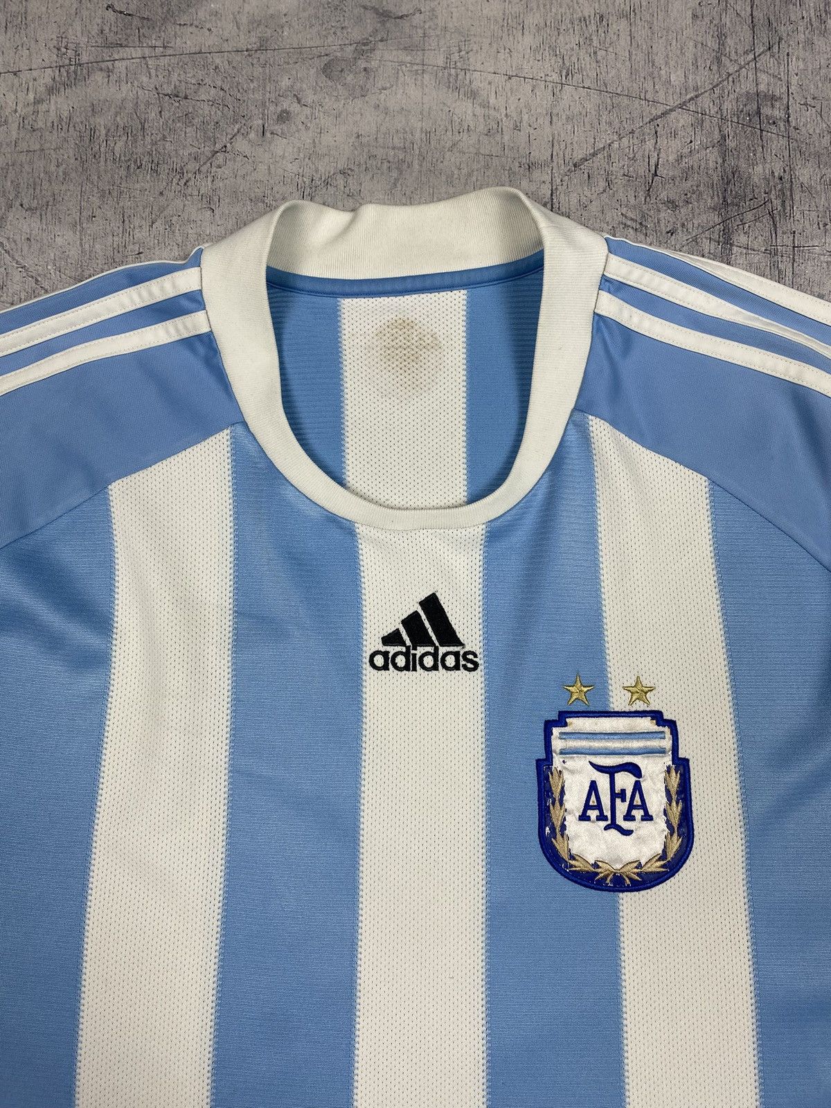 Adidas Adidas Argentina National Team Home Jersey 2009 AFA Size US XXL / EU 58 / 5 - 8 Thumbnail