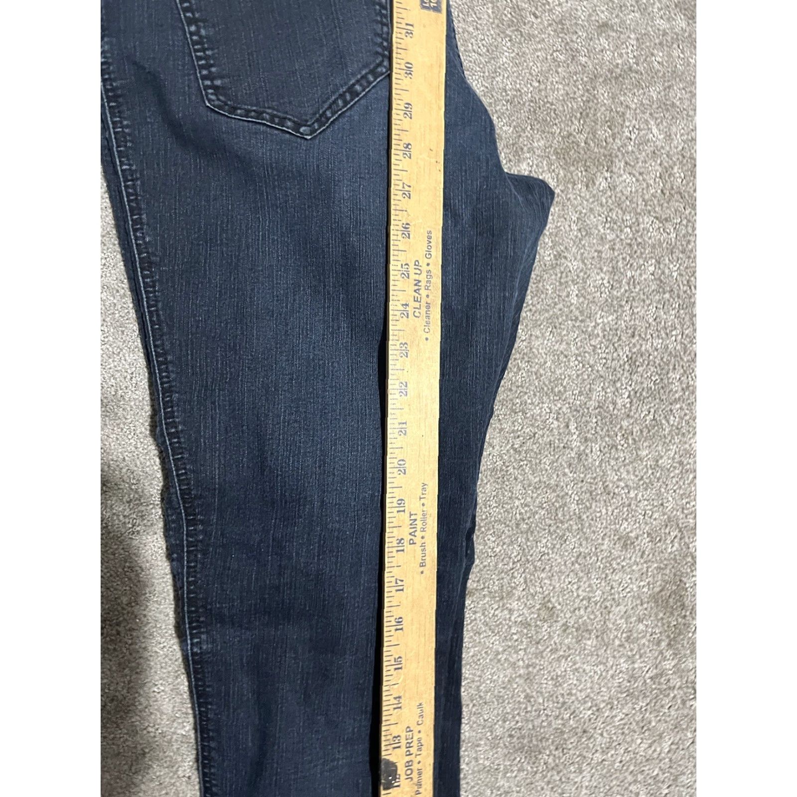 Vintage New York & Company Jeans - Low Rise Jegging Blue Womens 12 Tally Pocket 5-Pocket Denim Cotton Blend Belt Loops Size 34" / US 12 / IT 48 - 6 Thumbnail