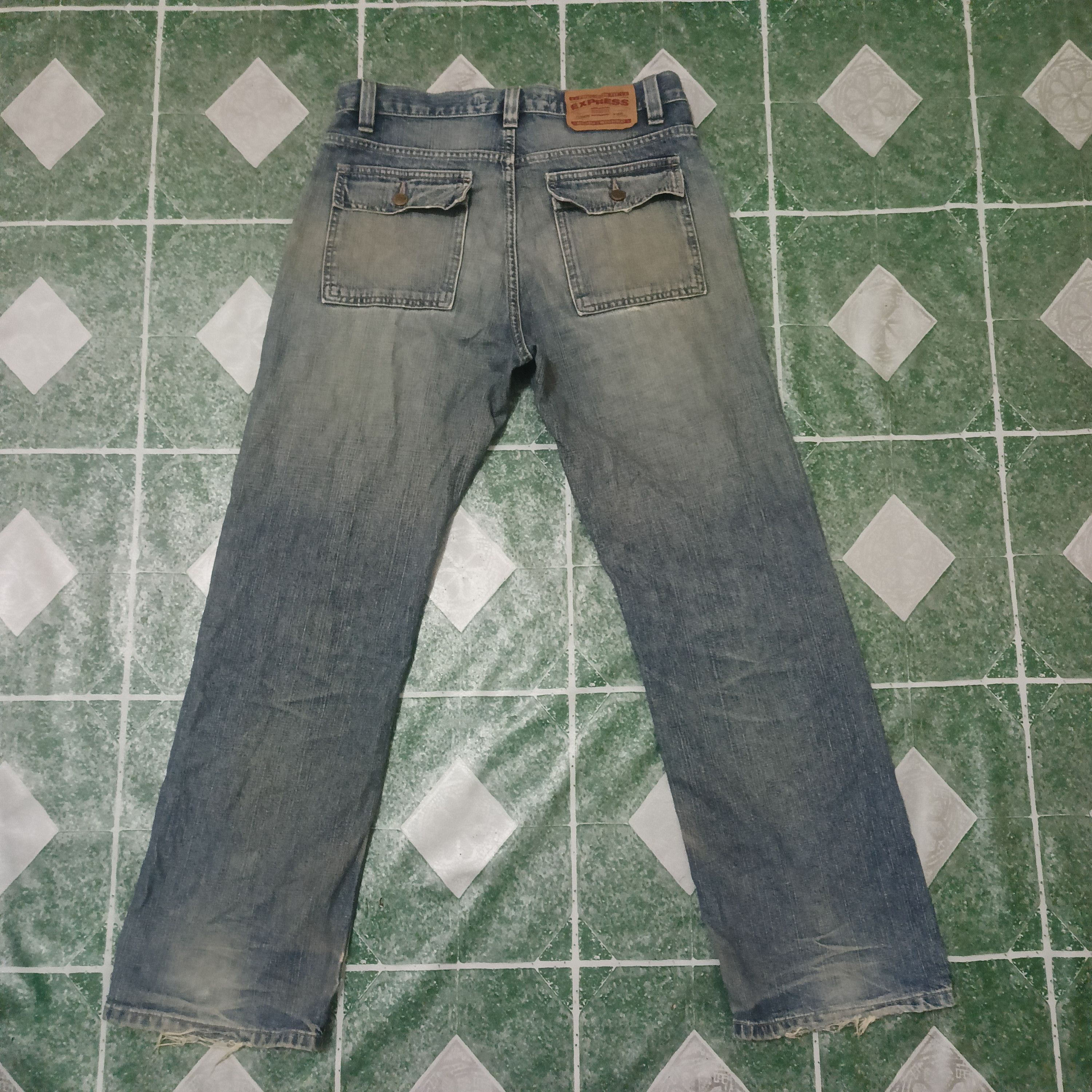 If Six Was Nine Express bush jeans distressed denim Size US 30 / EU 46 - 14 Thumbnail