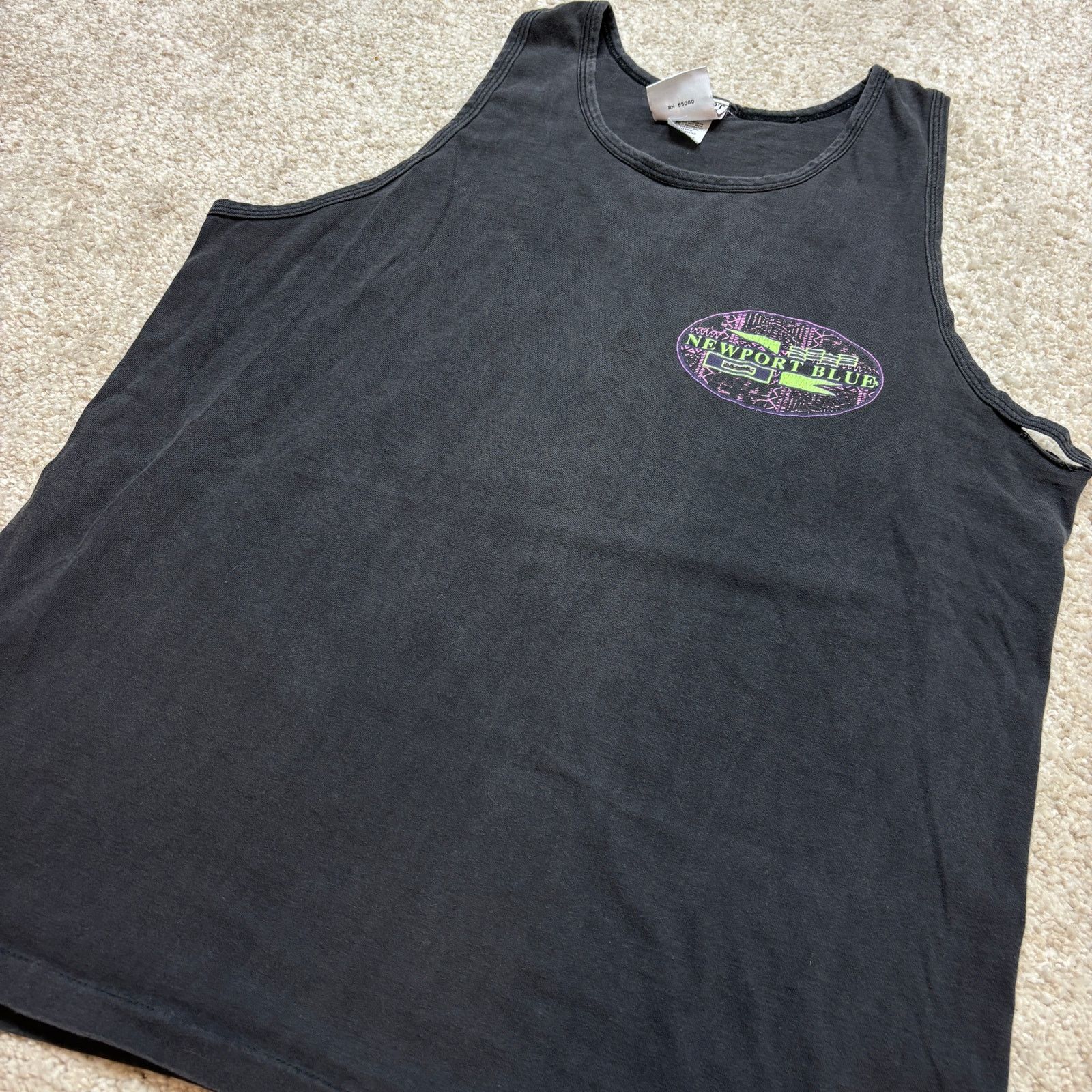 Vintage Vintage 1991 Newport Blue Tank Top Men's Large Beach Lounge Size US L / EU 52-54 / 3 - 12 Thumbnail