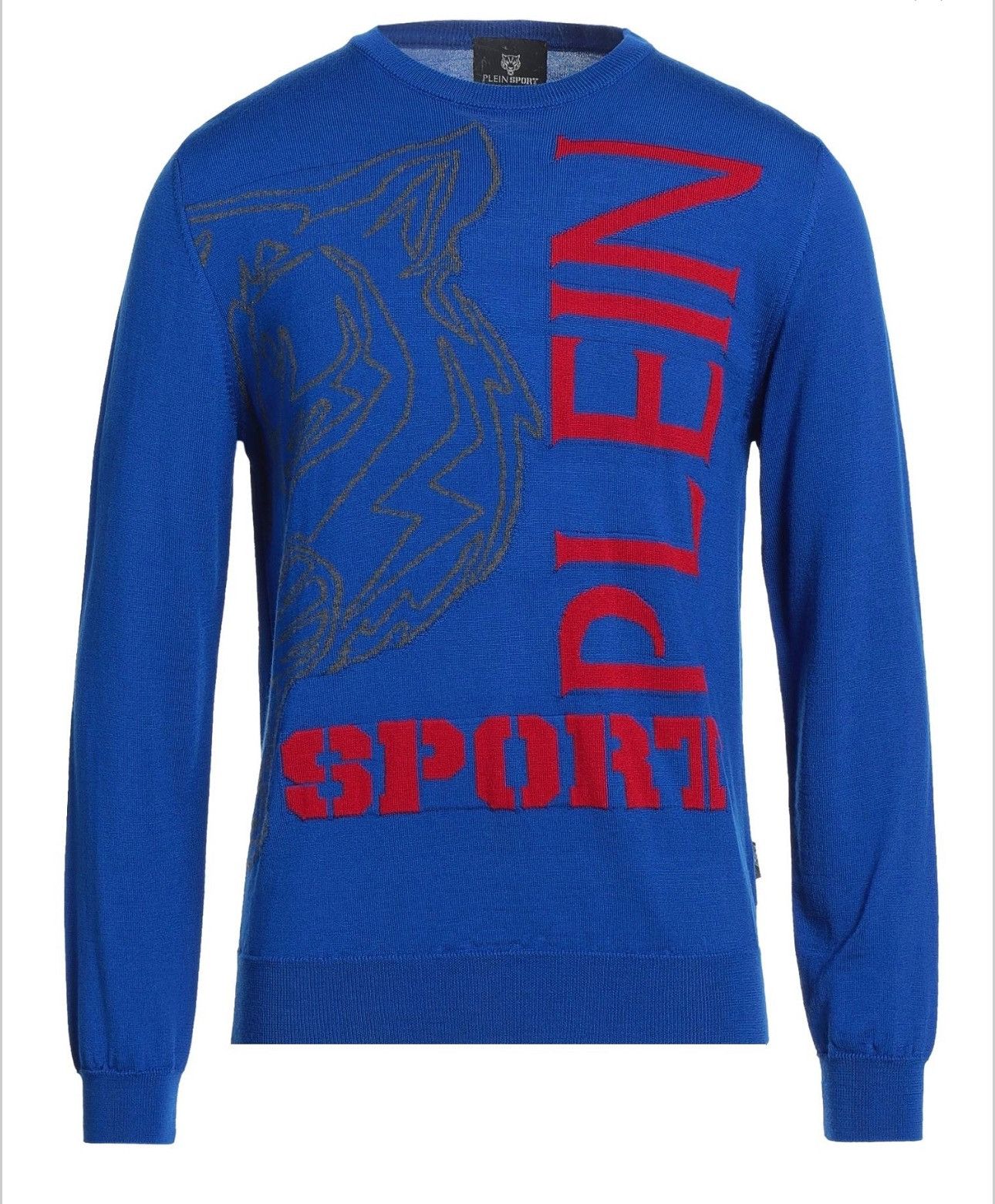 Philipp Plein Plein Sport luxury blue sweater merino wool Size US M / EU 48-50 / 2 - 1 Thumbnail