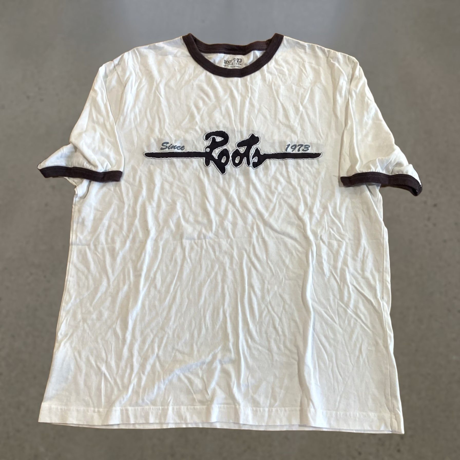 Roots VINTAGE Roots T-Shirt XL White Crew Neck Long Sleeve Y2K 2000s 80s 90s Cartoon Guitar Logo Patch Vintage Unisex Adults sizes Regular Graphic Print Size US XL / EU 56 / 4 - 1 Thumbnail