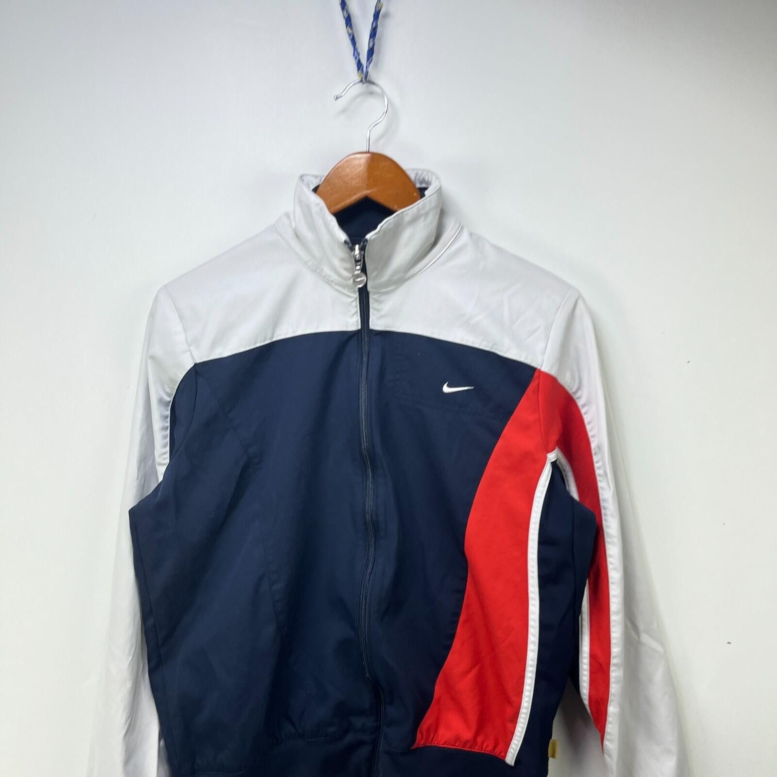 Nike Vintage Nike Y2K Track Jacket Women's Large Swoosh Size L / US 10 / IT 46 - 2 Thumbnail