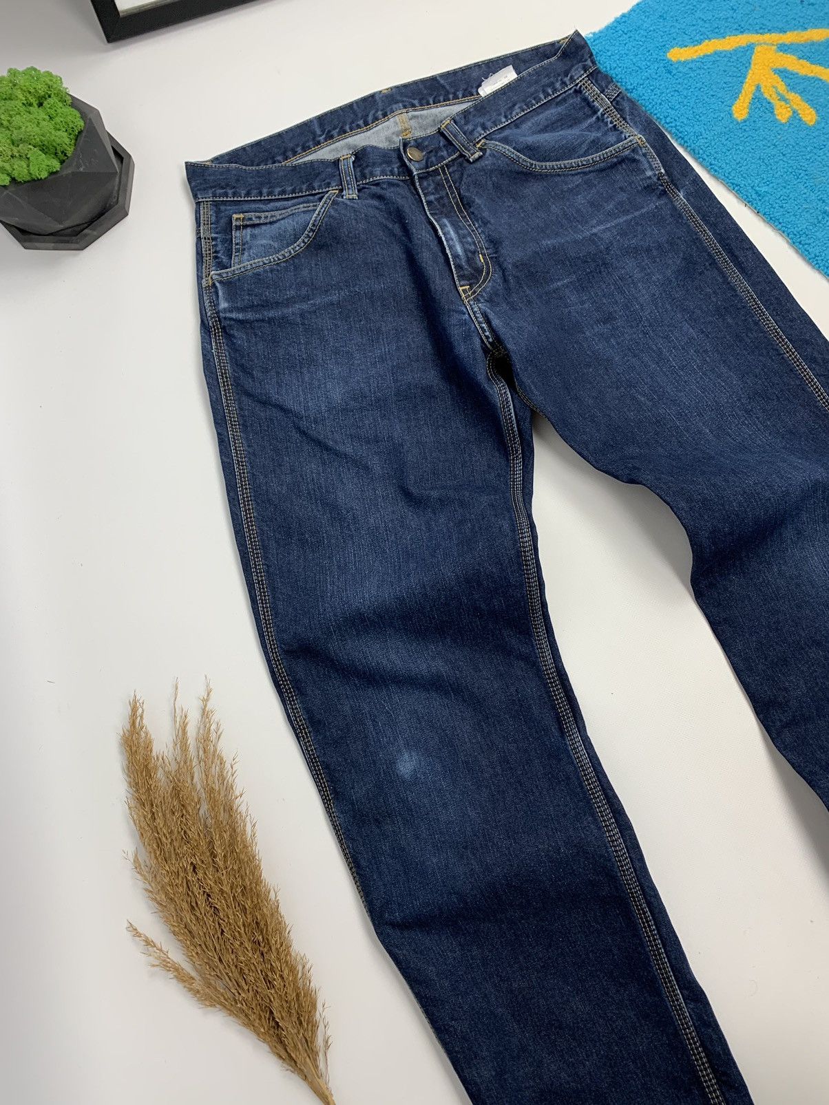 Carhartt × Vintage Vintage Carhartt Skill Denim Distressed Pant Size US 32 / EU 48 - 9 Thumbnail