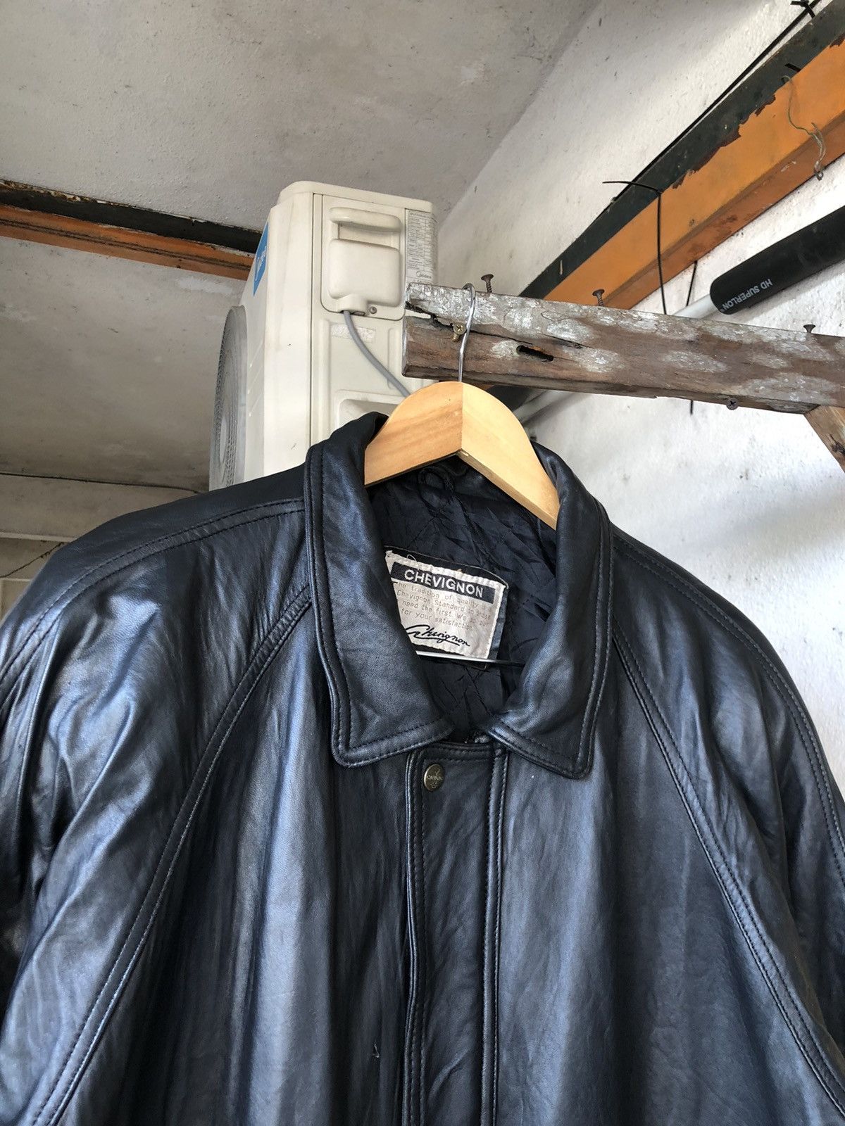 Chevignon Vintage Chevignon Leather Jacket Black Size US L / EU 52-54 / 3 - 6 Thumbnail