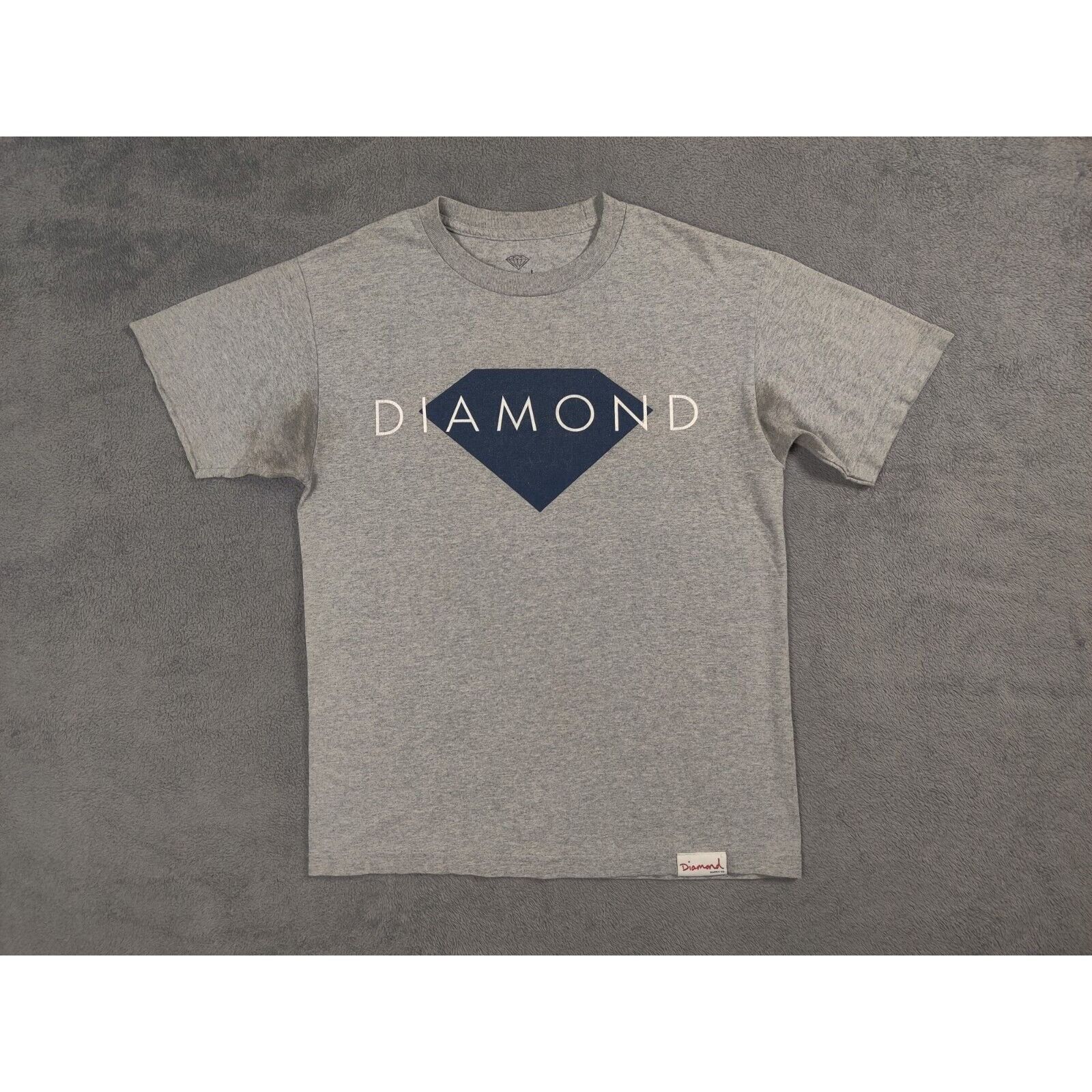 Diamond Supply Co. Diamond Supply Co Shirt Adult Mens Medium Gray Spell Out Size US M / EU 48-50 / 2 - 1 Thumbnail