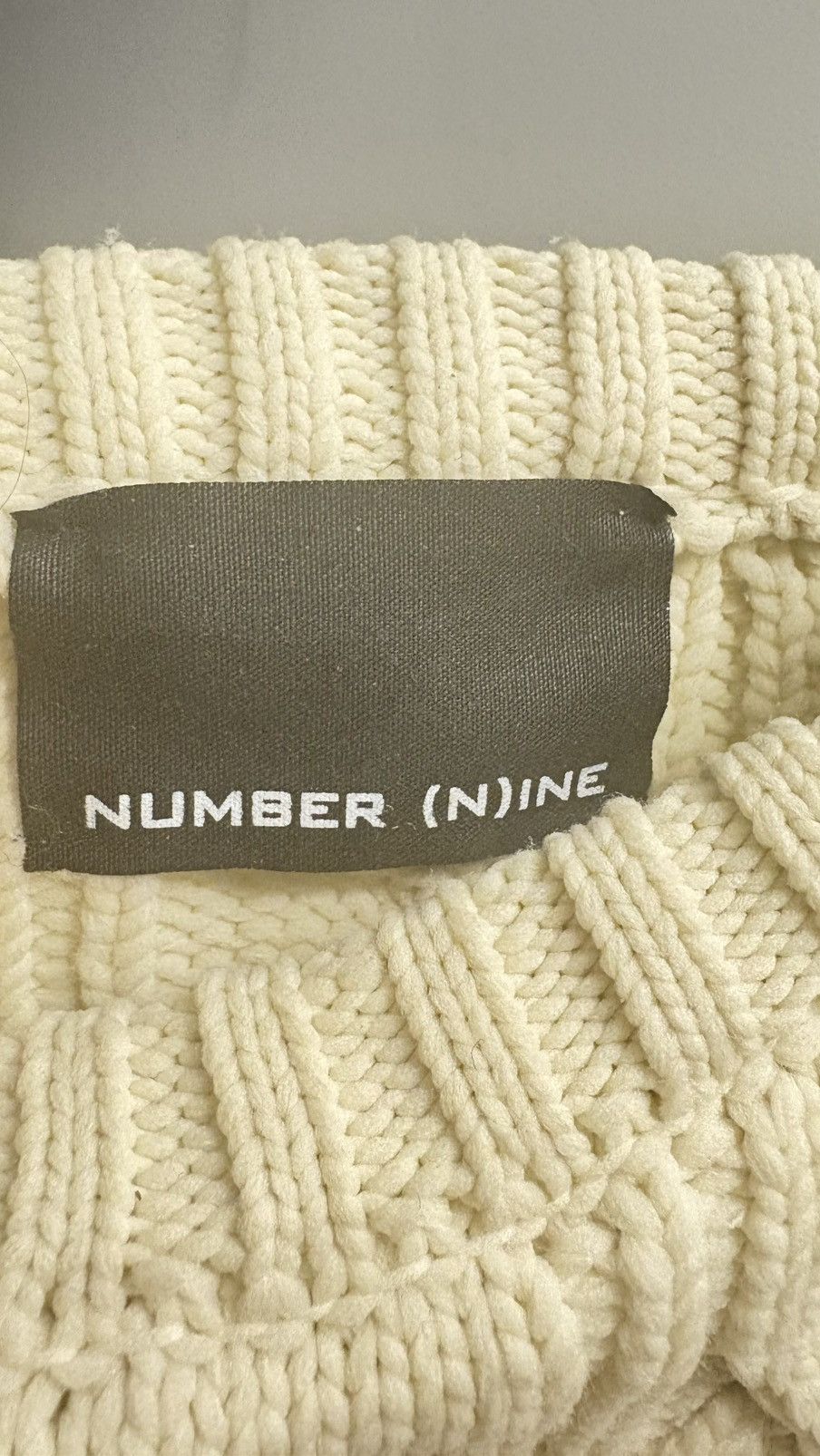 Number (N)ine Number (N)ine Cable Knit Sweater Size US L / EU 52-54 / 3 - 2 Thumbnail