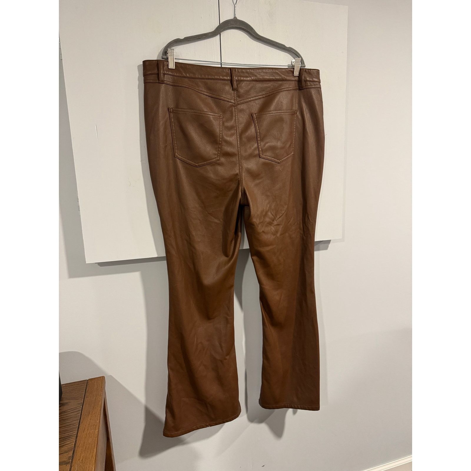 Other Arula vegan brown leather pants sz 16 Size 34" / US 12 / IT 48 - 5 Thumbnail