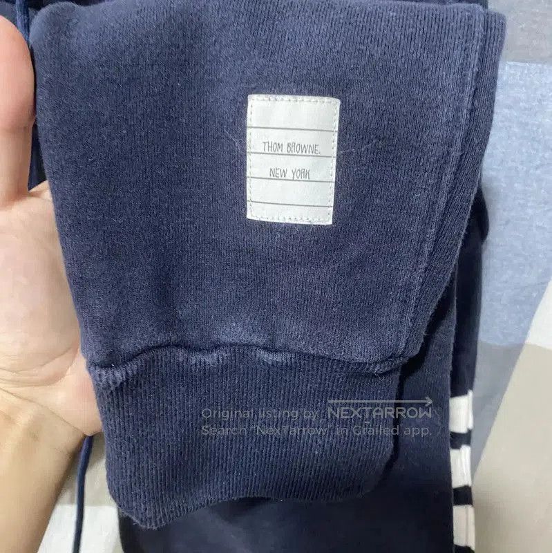 Thom Browne Thom Browne Blue Cotton Casual Pants . Size 28" / US 6 / IT 42 - 4 Thumbnail