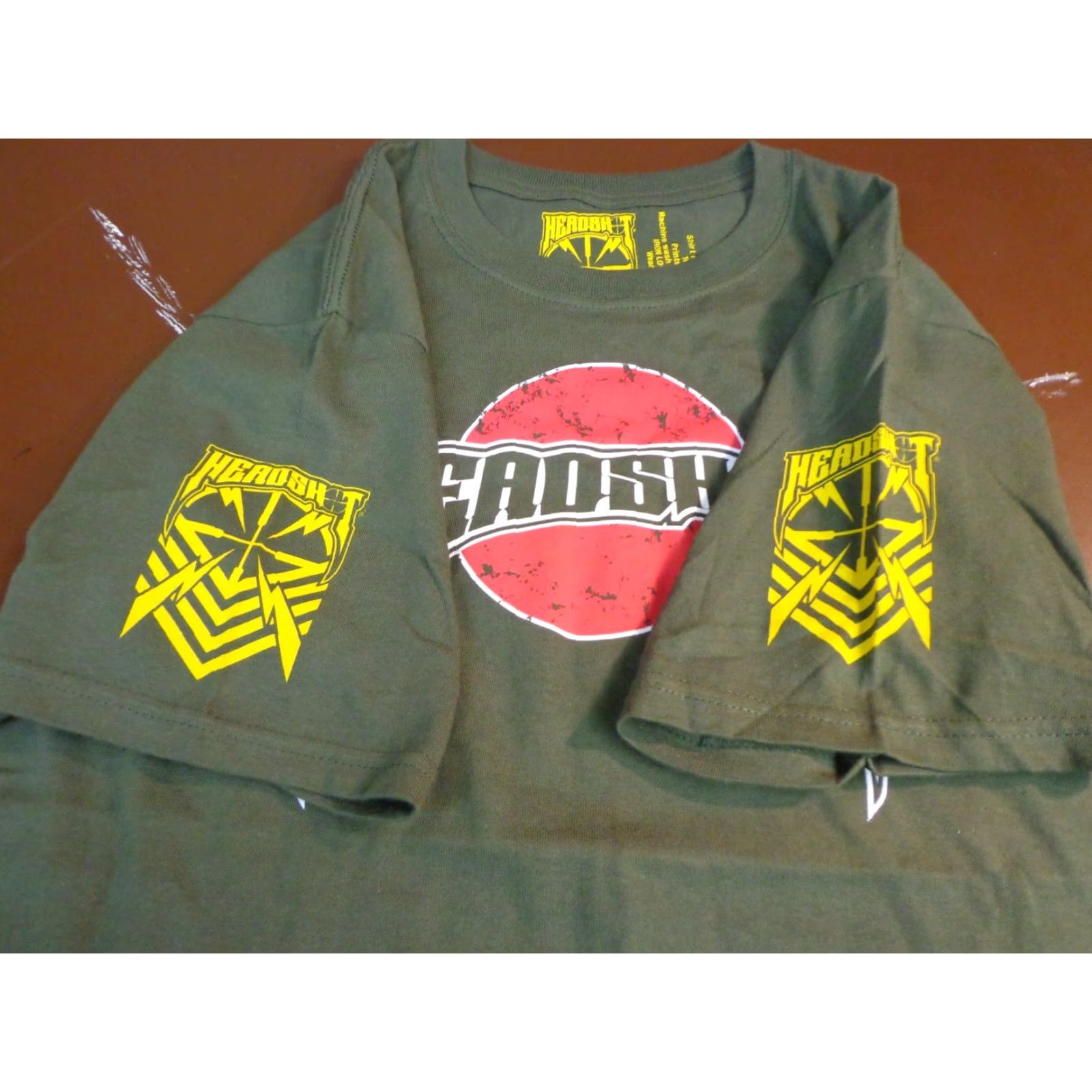 J Brand Headshot Brand Clothing T Shirt Military Green Graphic Crew Neck Short Sleeve Medium M20 Mens Green M Shirt Size US M / EU 48-50 / 2 - 3 Thumbnail