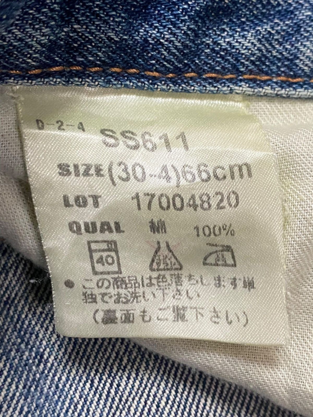 Vintage Vintage Bobson Japan Blue Wash Distressed Loose Jeans Size US 29 - 23 Thumbnail