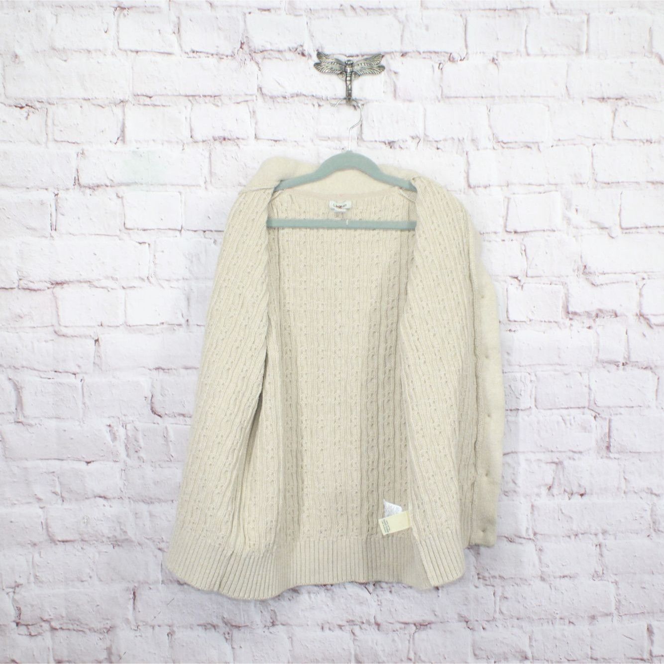 L.L. Bean LL Bean Double L Mixed Cable Sweater Button Front Cardigan Size M / US 6-8 / IT 42-44 - 7 Thumbnail