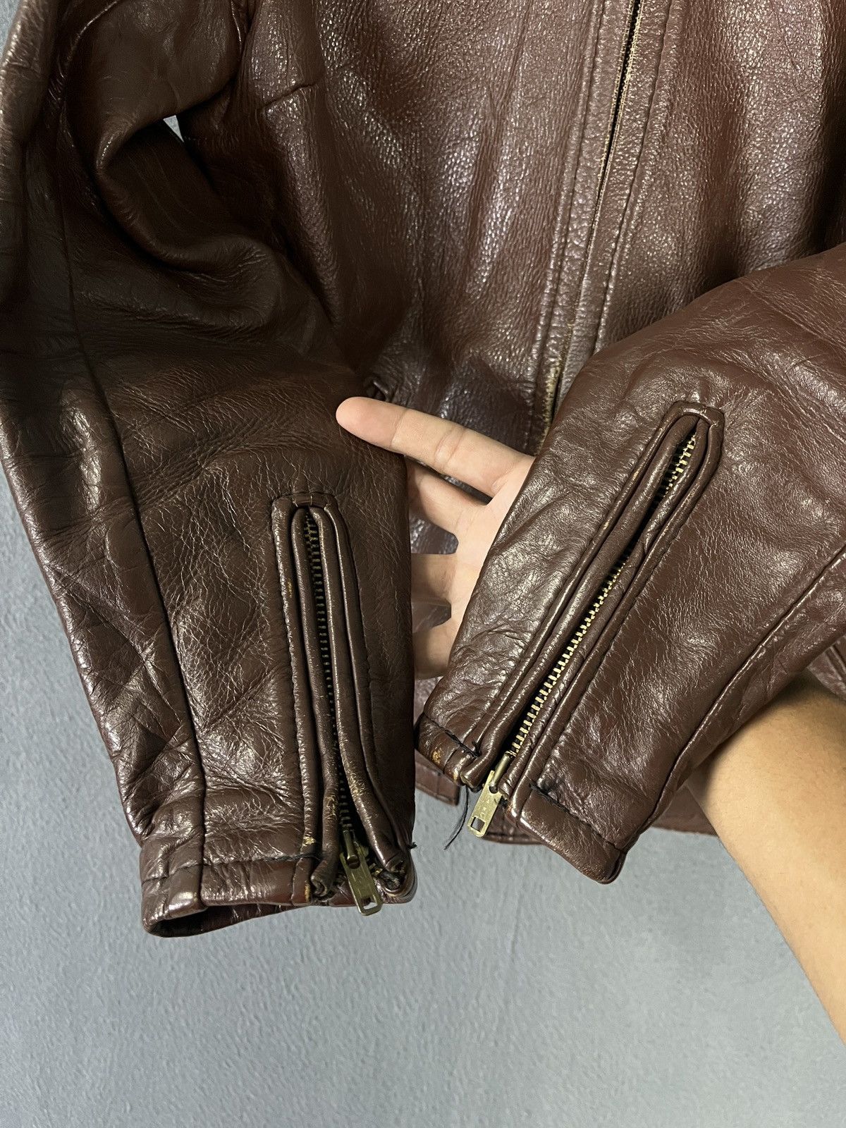 Bates Hats × Vintage Vintage 70s Bates USA Talon / SERVAL Zipper Biker Jacket Size US XS / EU 42 / 0 - 9 Thumbnail