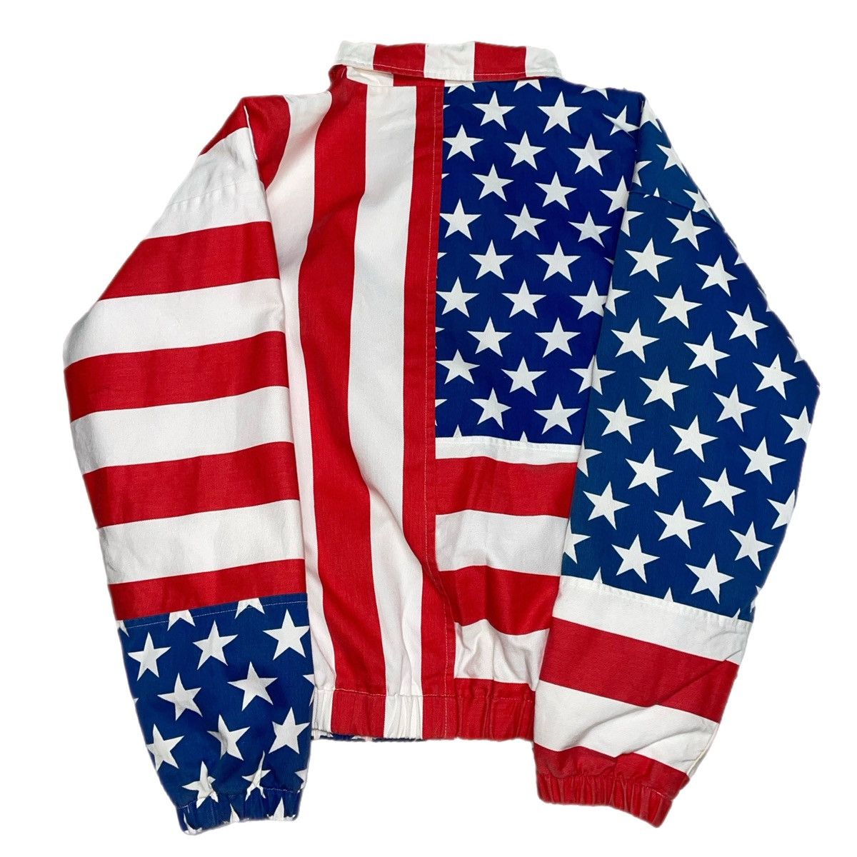 Vintage Vintage American Flag Zip Up Lined Bomber Jacket Size US M / EU 48-50 / 2 - 7 Thumbnail