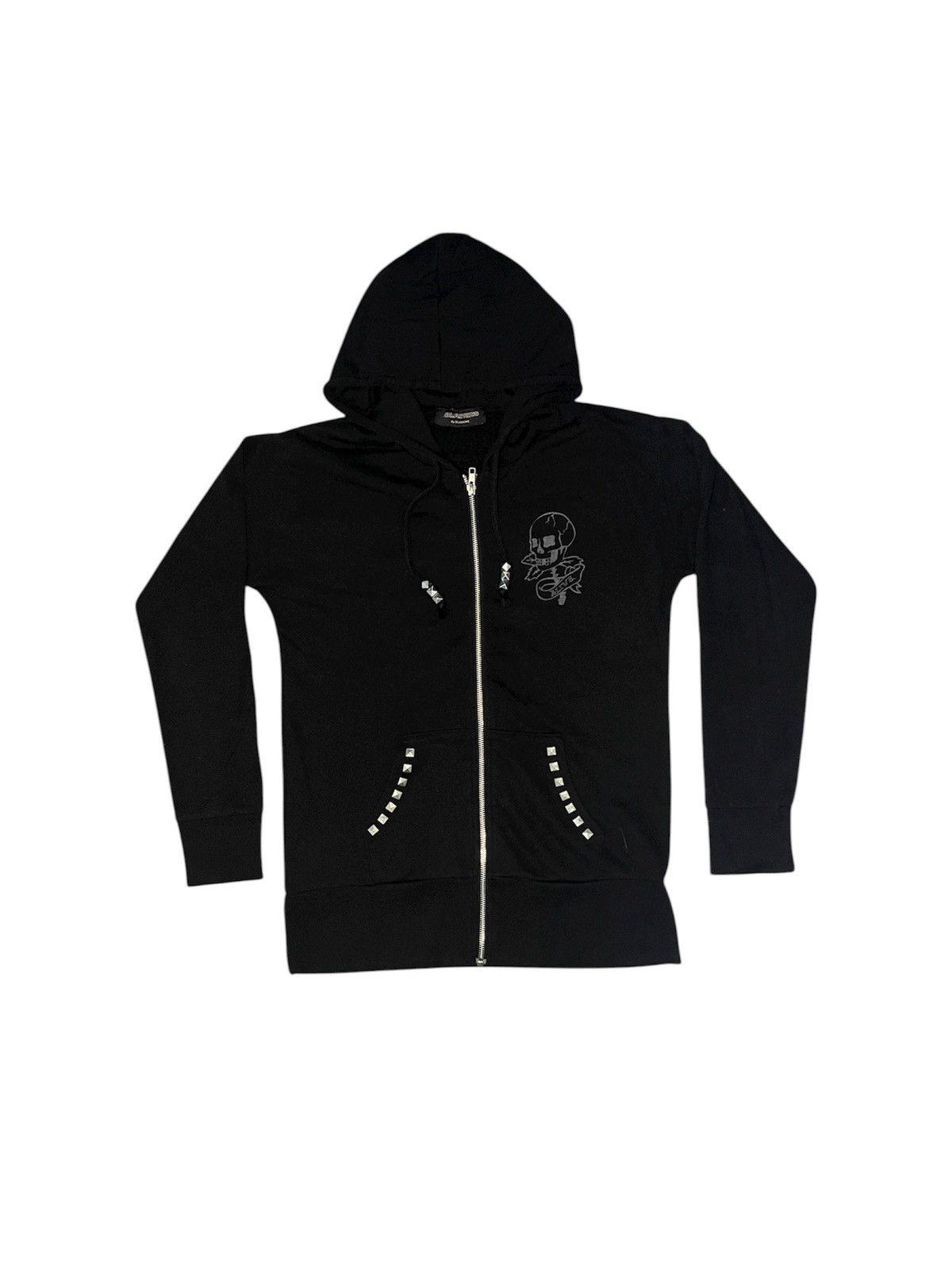 Seditionaries 2000s GLAD NEWS STUDDED SKULL BONES HOODIE ZIPPER RARE Size US M / EU 48-50 / 2 - 1 Thumbnail