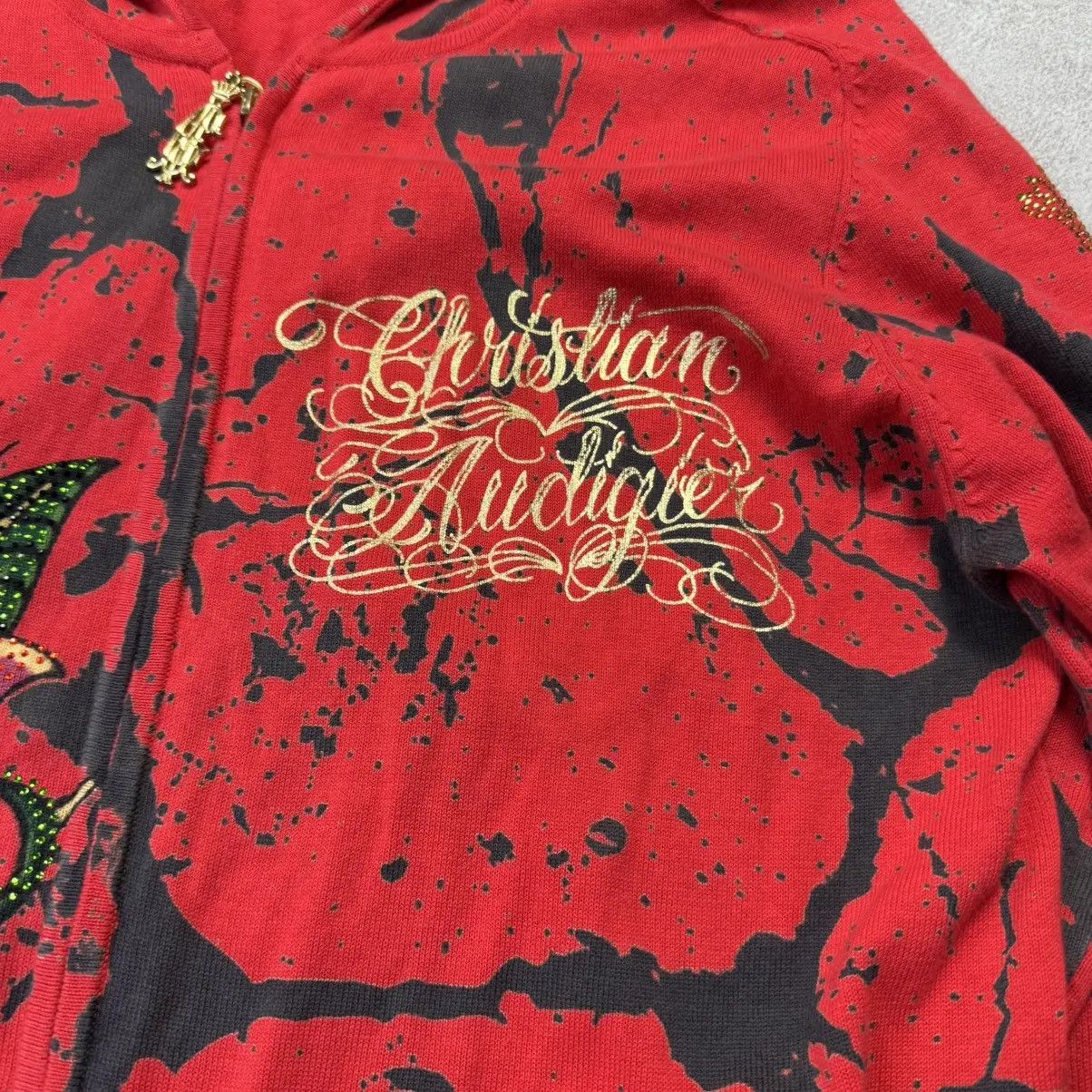 Christian Audigier Christinan audigier ed hardy style zipup hoodie Size US XL / EU 56 / 4 - 4 Thumbnail
