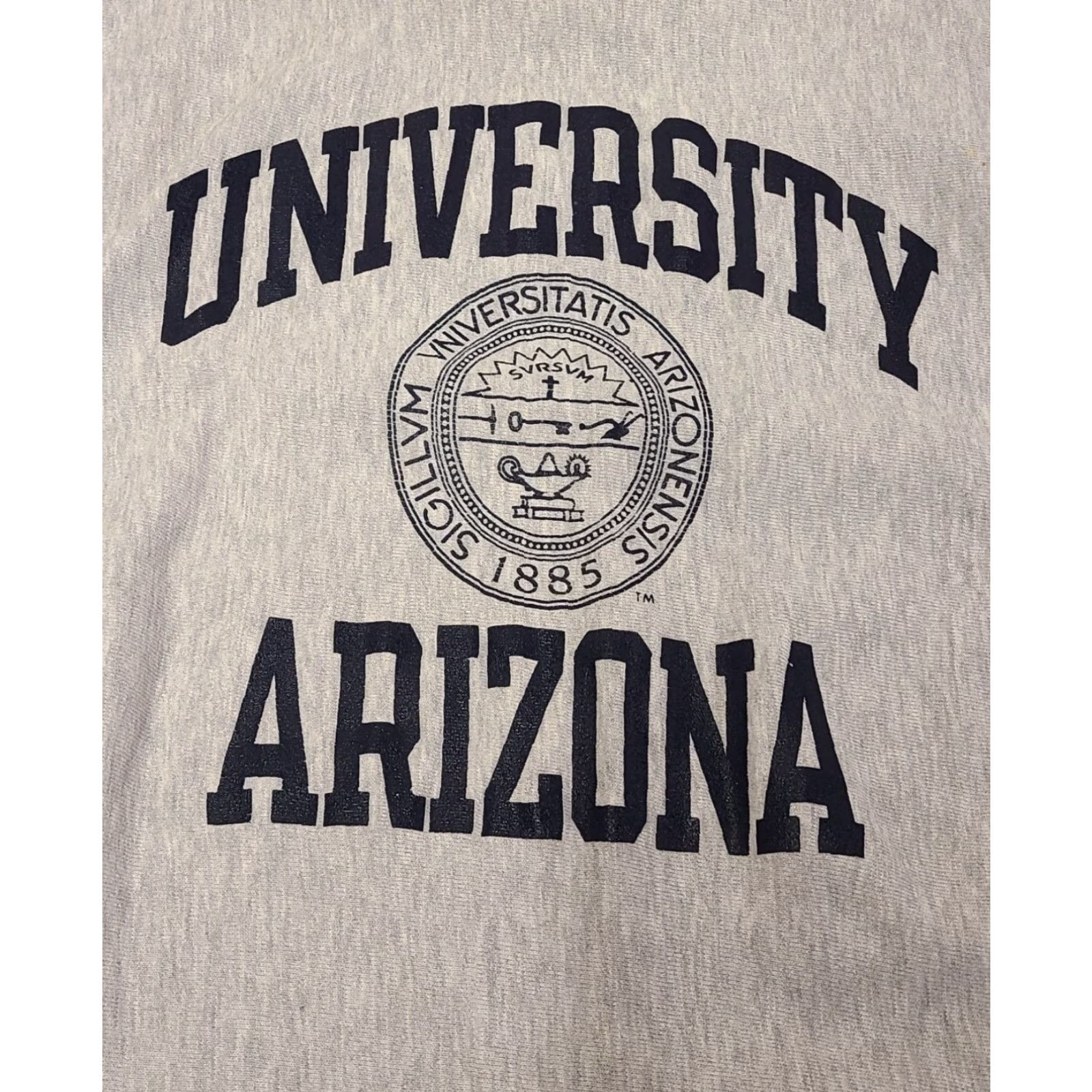 Champion VINTAGE Champion Reverse Weave Sweatshirt 2XL Gray University Arizona Mens Crew Neck Pullover Graphic Print 80s Size US XXL / EU 58 / 5 - 3 Thumbnail