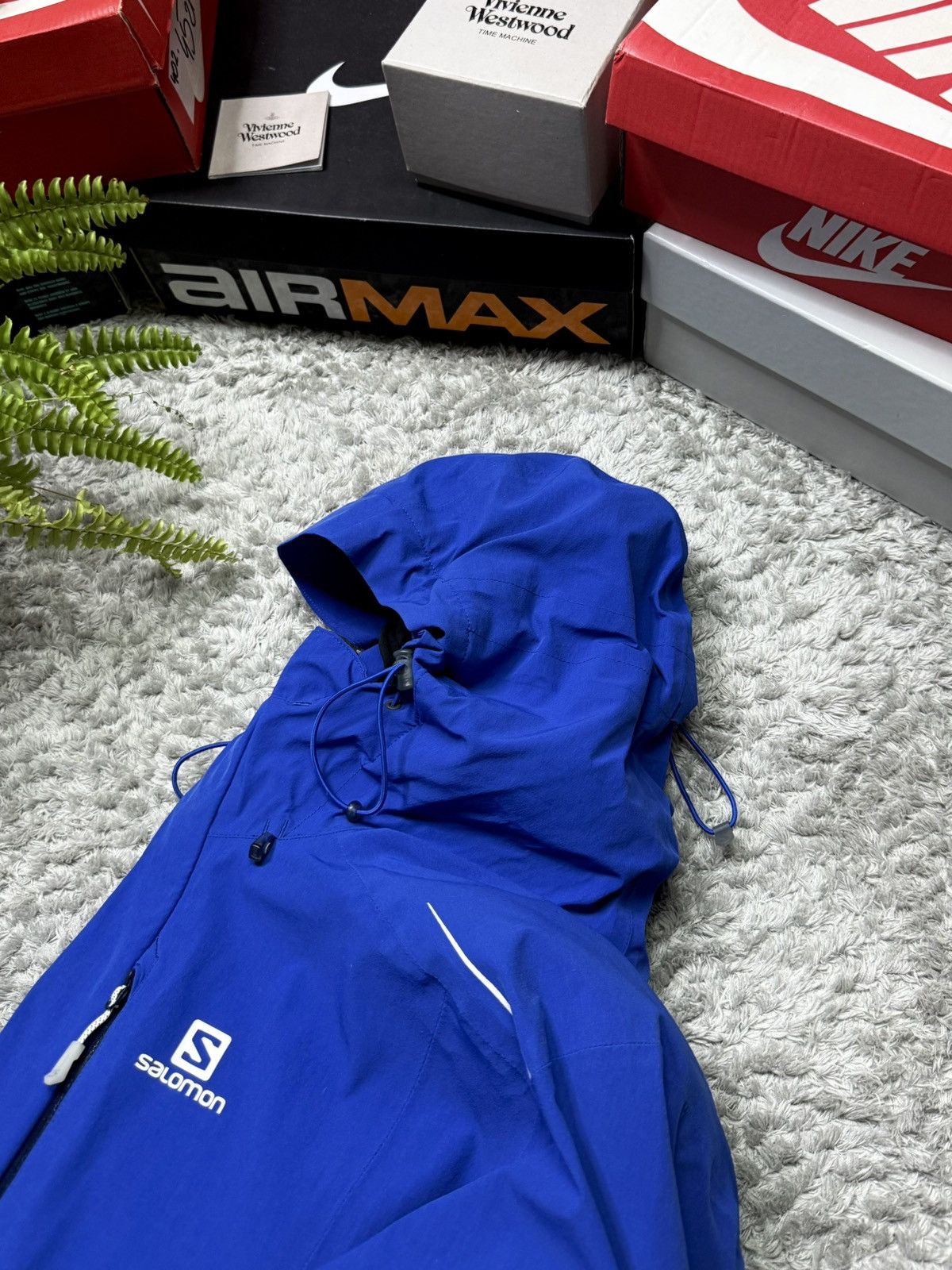 Salomon Gore-tex Solomon Jacket Outdoor Waterproof Puffer Logo Drill Size US XL / EU 56 / 4 - 3 Thumbnail