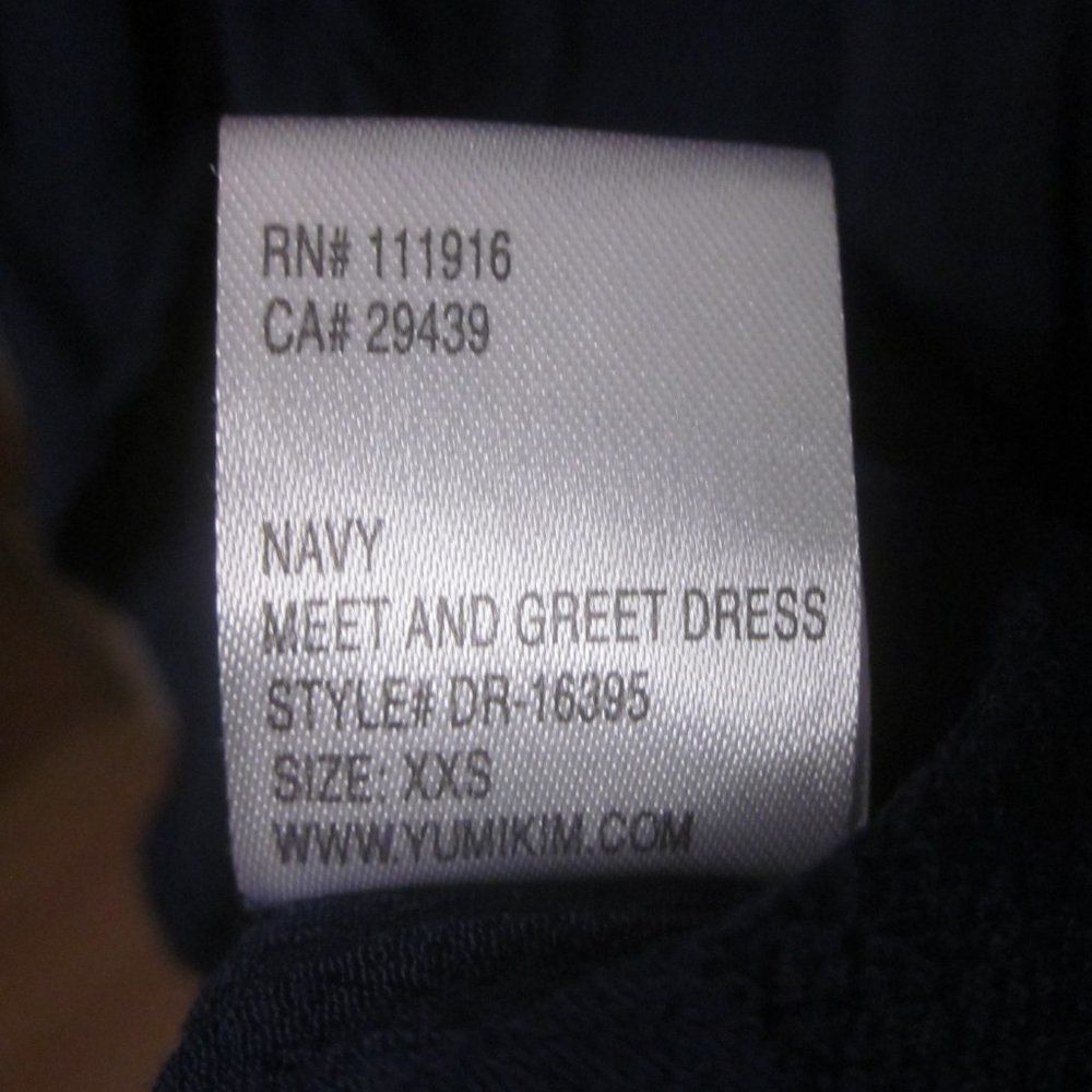 Anthropologie Yumi Kim Meet & Greet Dress Navy Blue XXS Size XXS / US 00 / IT 34 - 9 Thumbnail