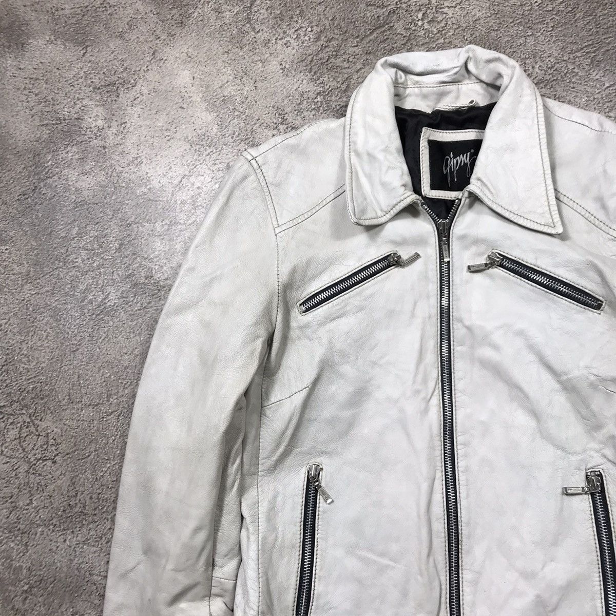 Genuine Leather VINTAGE Y2K LEATHER JACKET JAPAN CASUAL STREETWEAR 90s Size M / US 6-8 / IT 42-44 - 2 Thumbnail