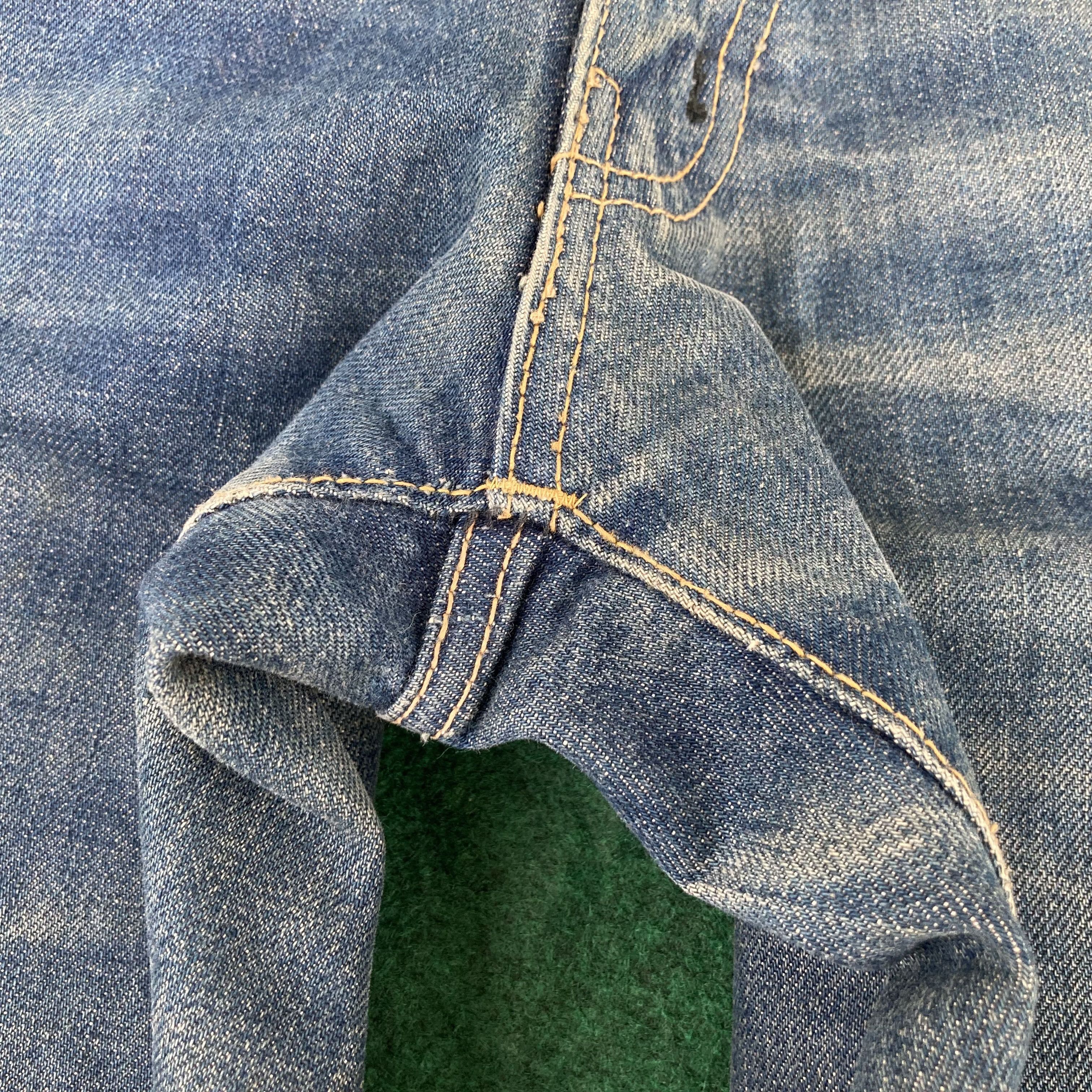 Japanese Brand × Vintage 31x32 Vtg Sanjego Denim Bootcut Faded Stains Jeans Size US 31 - 7 Thumbnail