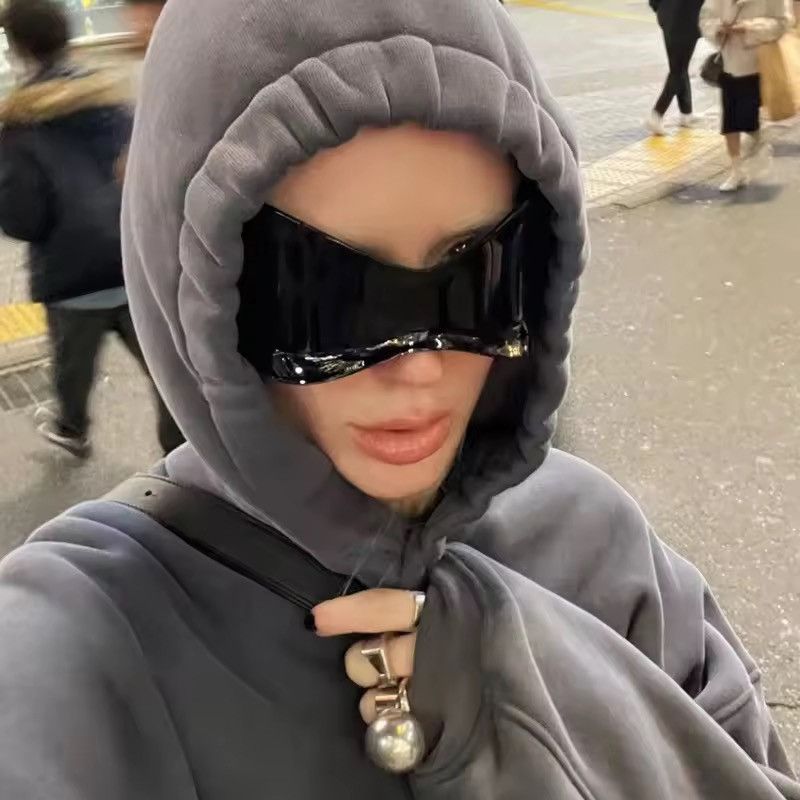 Electric Visual Oversized Punk Y2K Sunglasses Goggle styles Size ONE SIZE - 3 Thumbnail