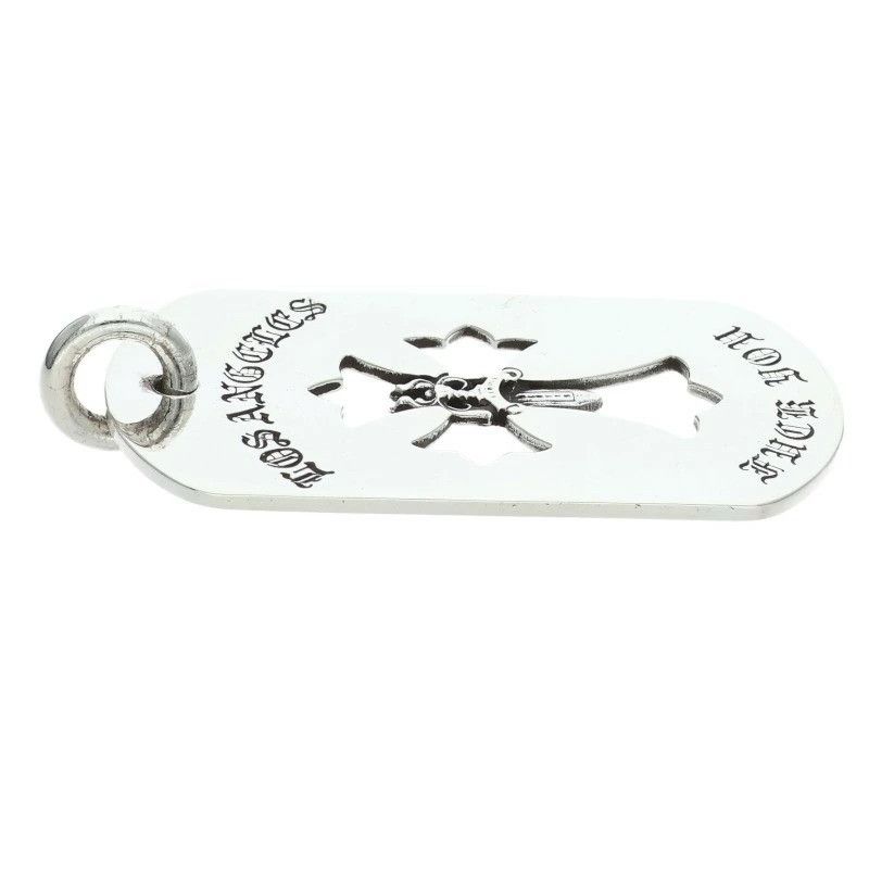 Chrome Hearts CHROME HEARTS CUT OUT CROSS DAGGER LA FUCK YOU DOG TAG Size ONE SIZE - 5 Thumbnail