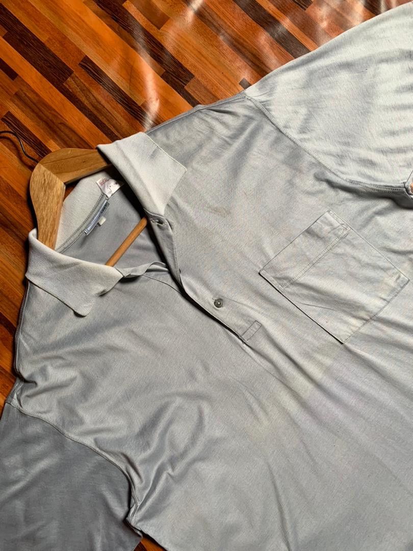 Vintage e31 Vtg Polopiu Made In Italy Filoscozia Polo Tee Size US L / EU 52-54 / 3 - 8 Thumbnail